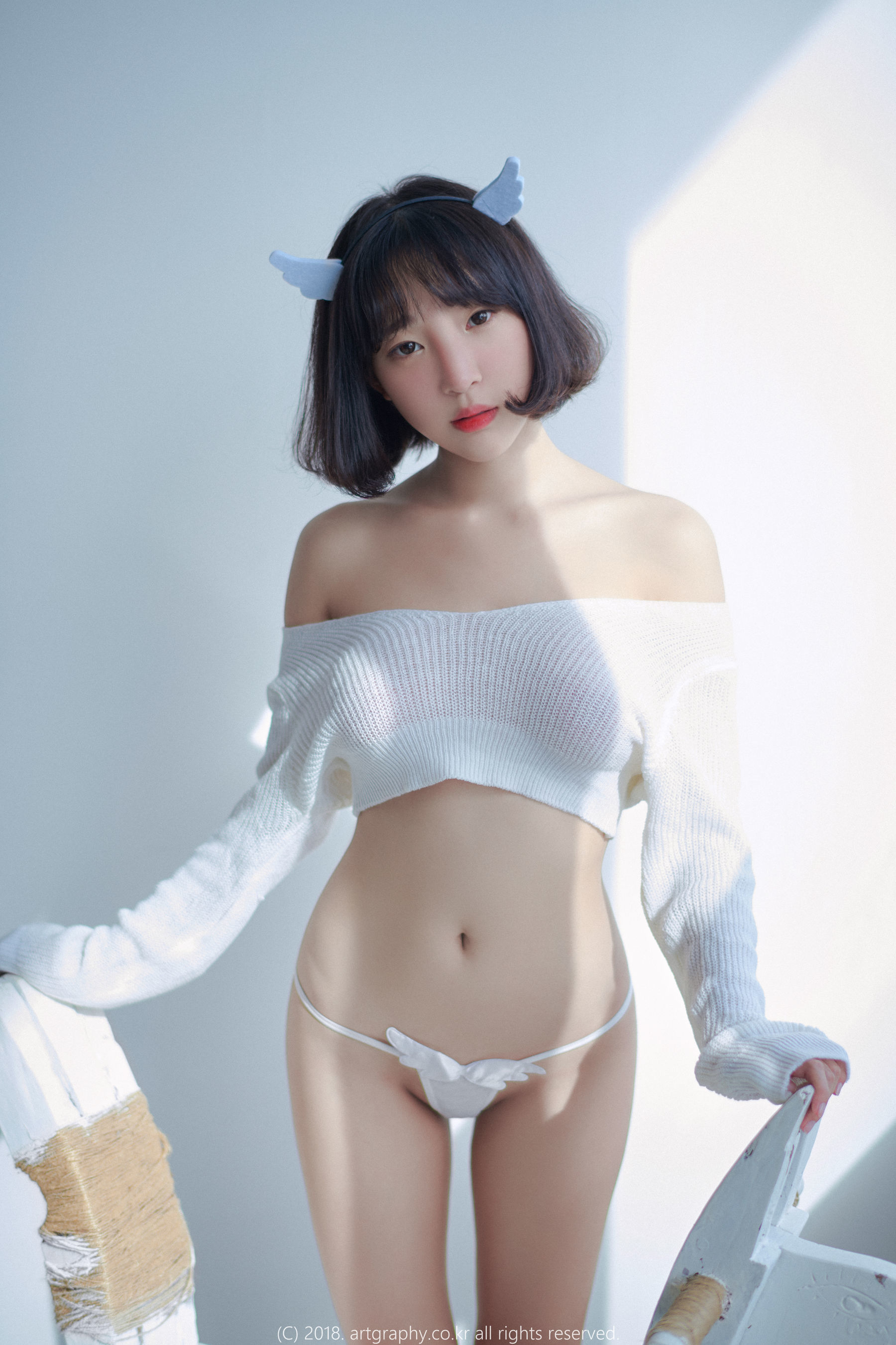[ARTGRAVIA] VOL.039 姜仁卿 – 白猫少女+奶牛尤物 [48P]-66COS