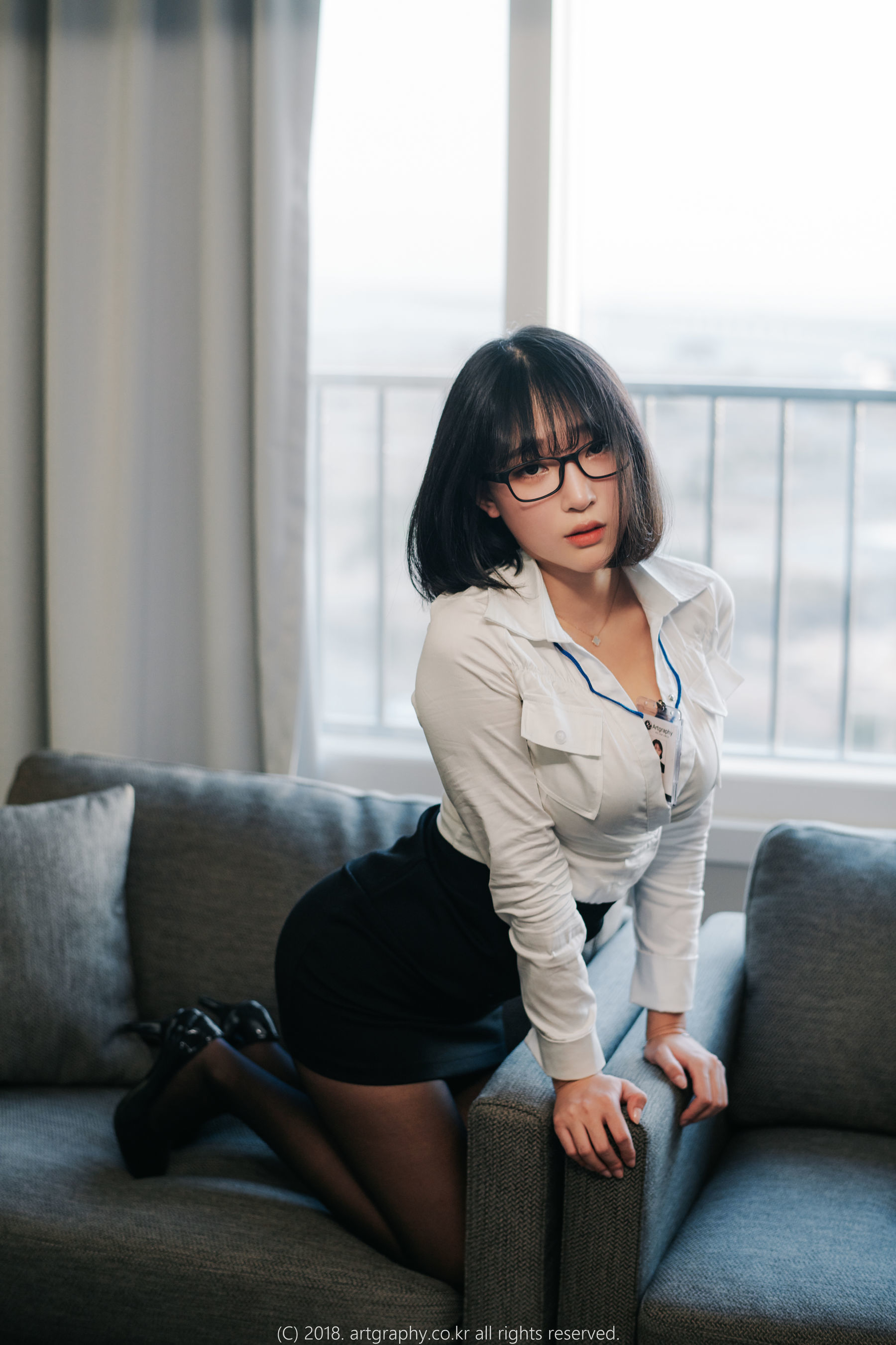 [ARTGRAVIA] VOL.042 姜仁卿 – 黑丝制服+女仆诱惑 [62P]-66COS
