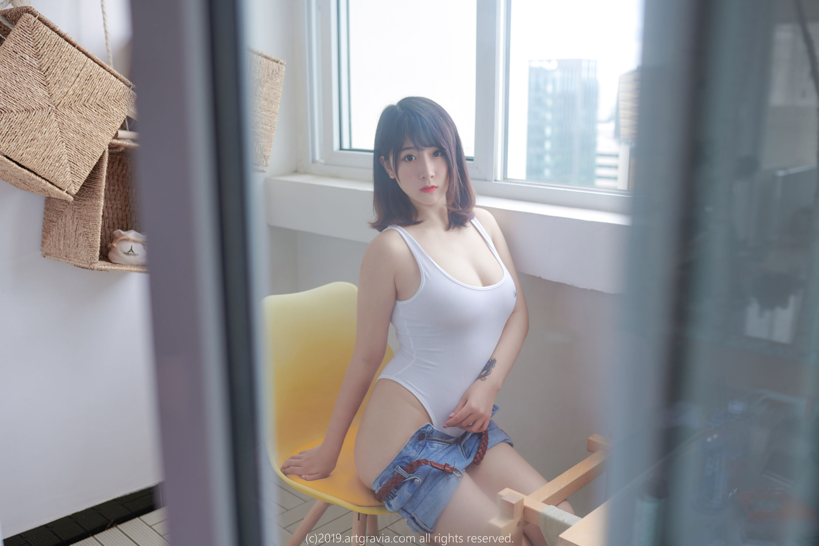 [ARTGRAVIA] 猫九酱Sakura 高叉连体衣&齐逼小短裙 [61P]-66COS