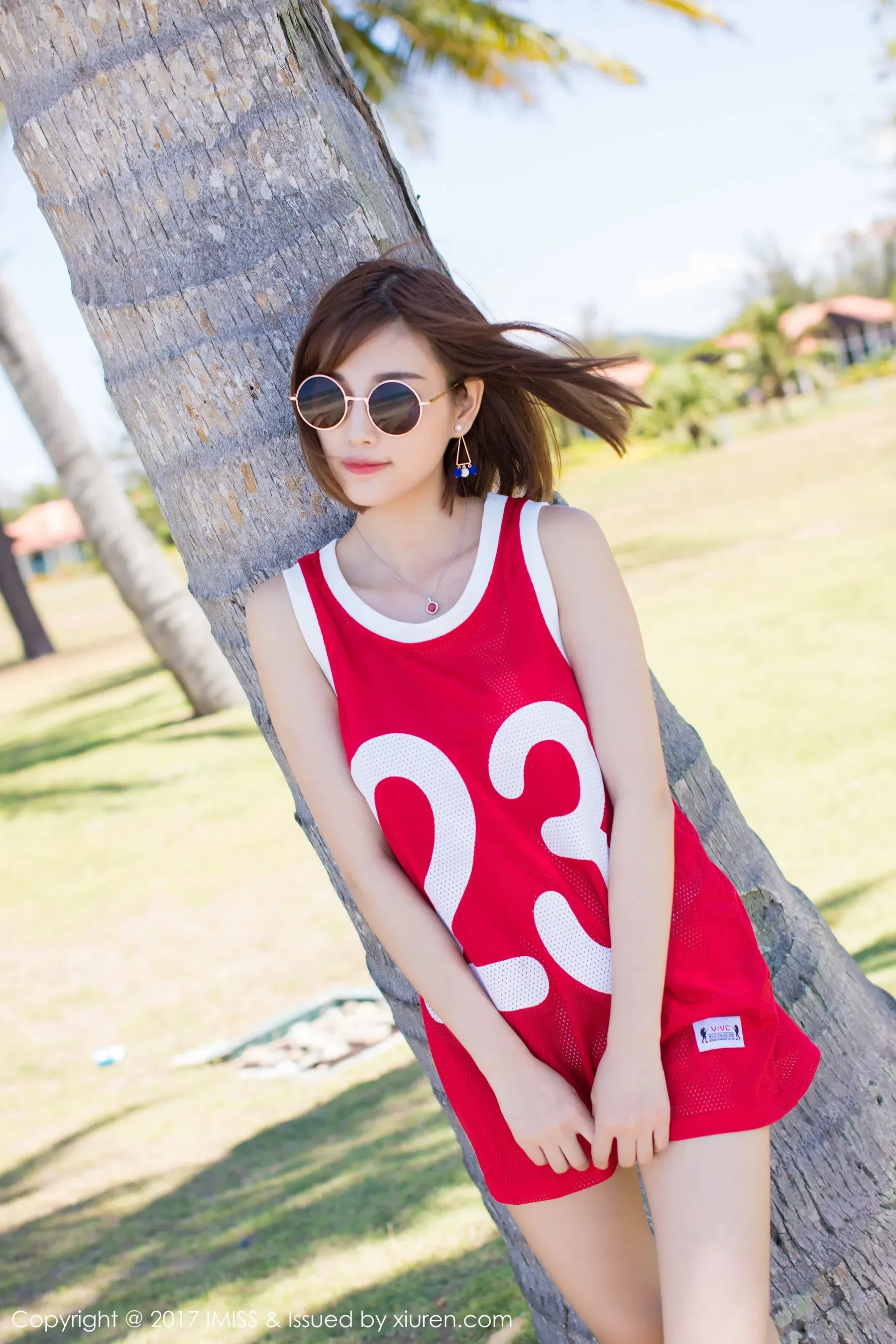 杨晨晨sugar《海边小清新+篮球服》 爱蜜社 VOL.169-66COS