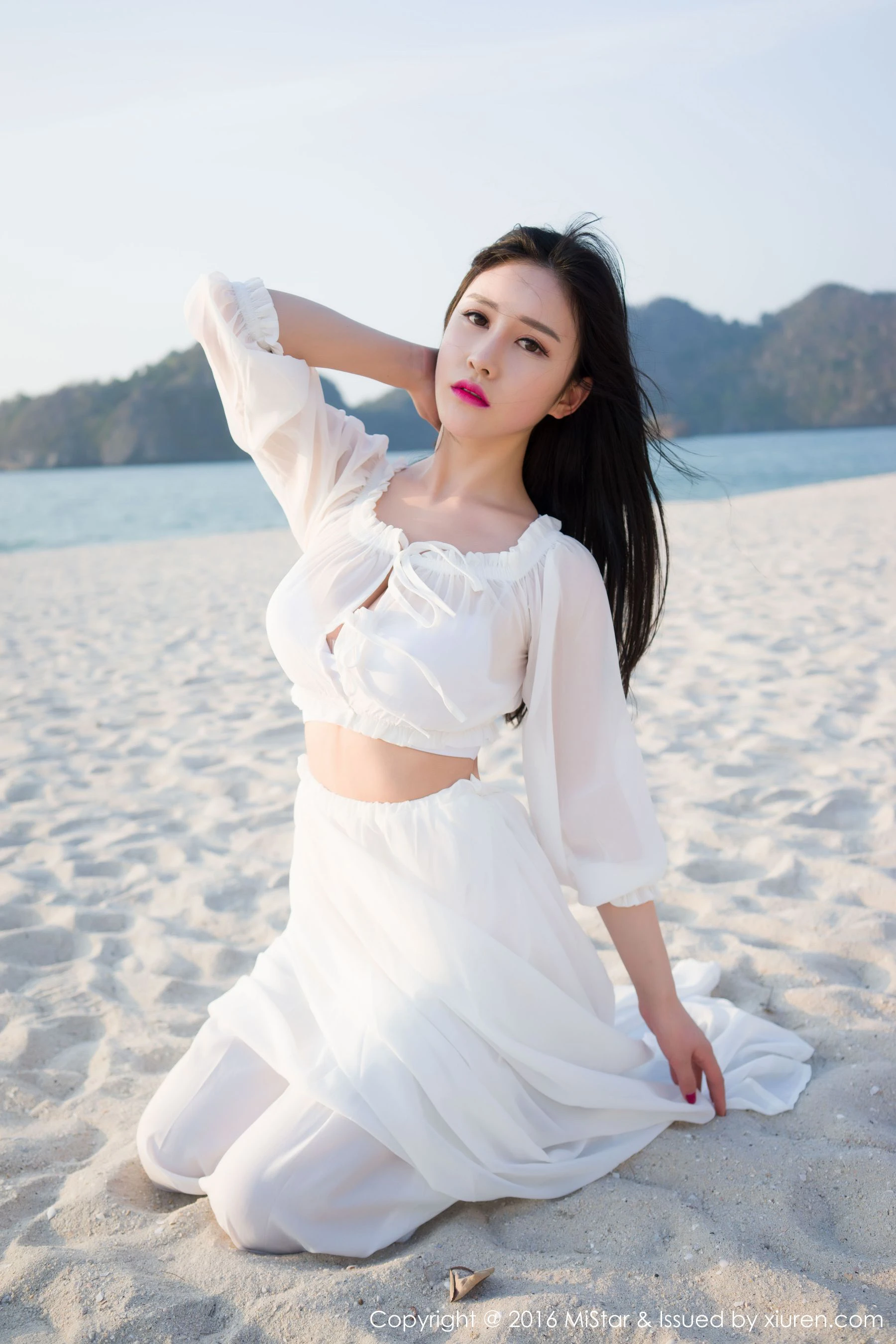 于姬Una《兰卡威旅拍》海滩长裙+泳装 魅妍社 Vol.106-66COS