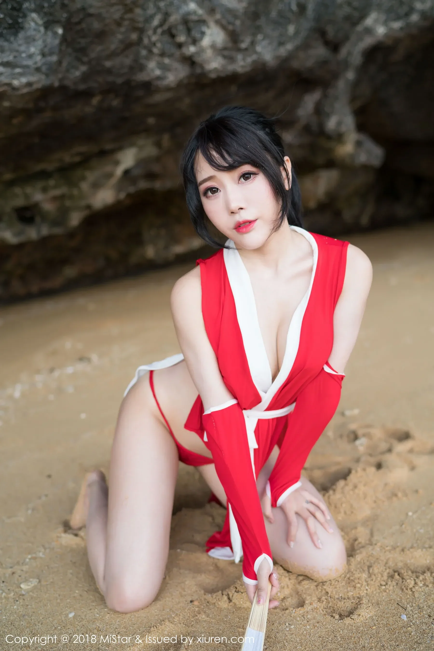 兜豆靓Youlina《外拍COS不知火舞与DVA》 魅妍社 VOL.215-66COS