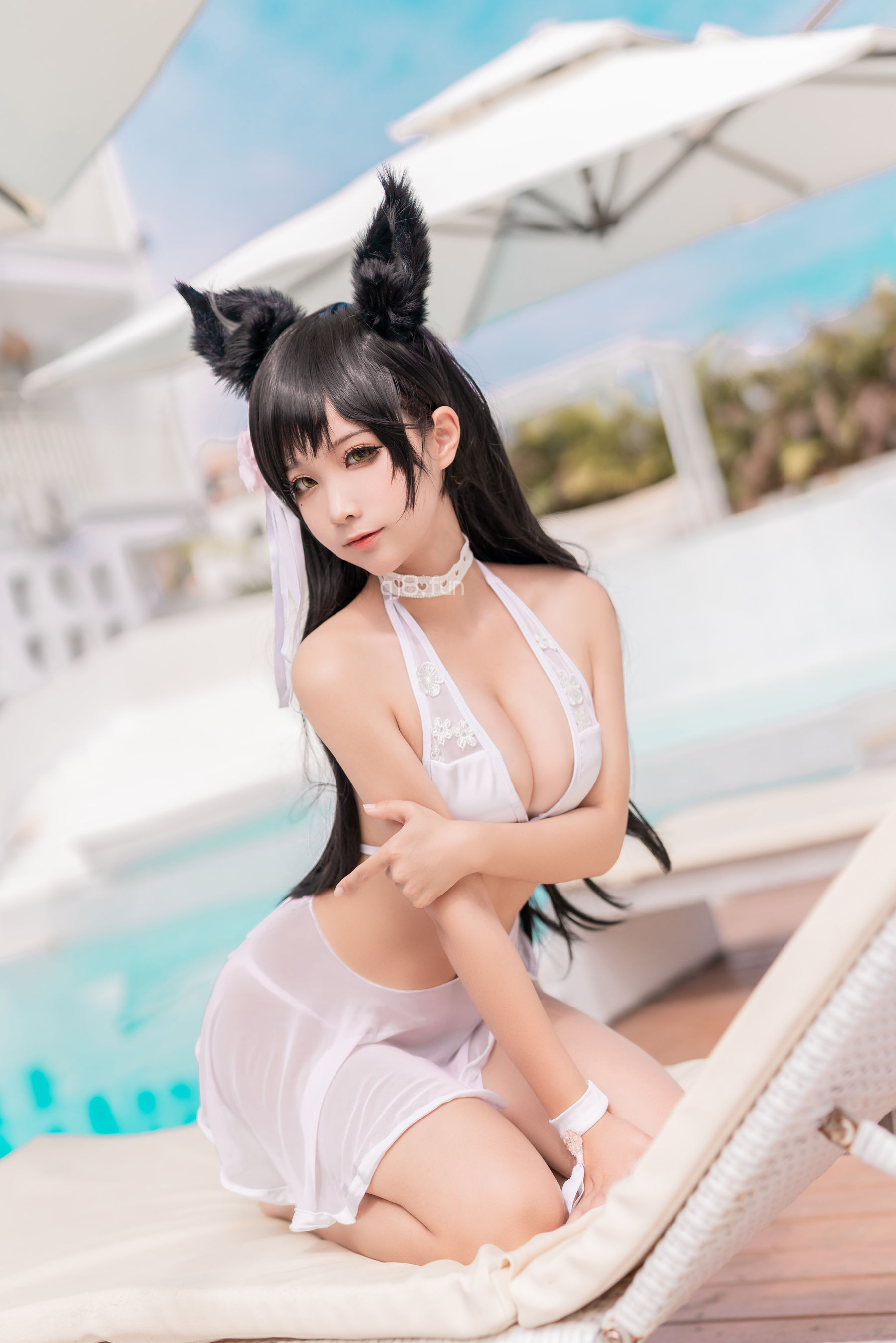 动漫博主蠢沫沫 – 爱宕 犬 泳装 [37P]-66COS