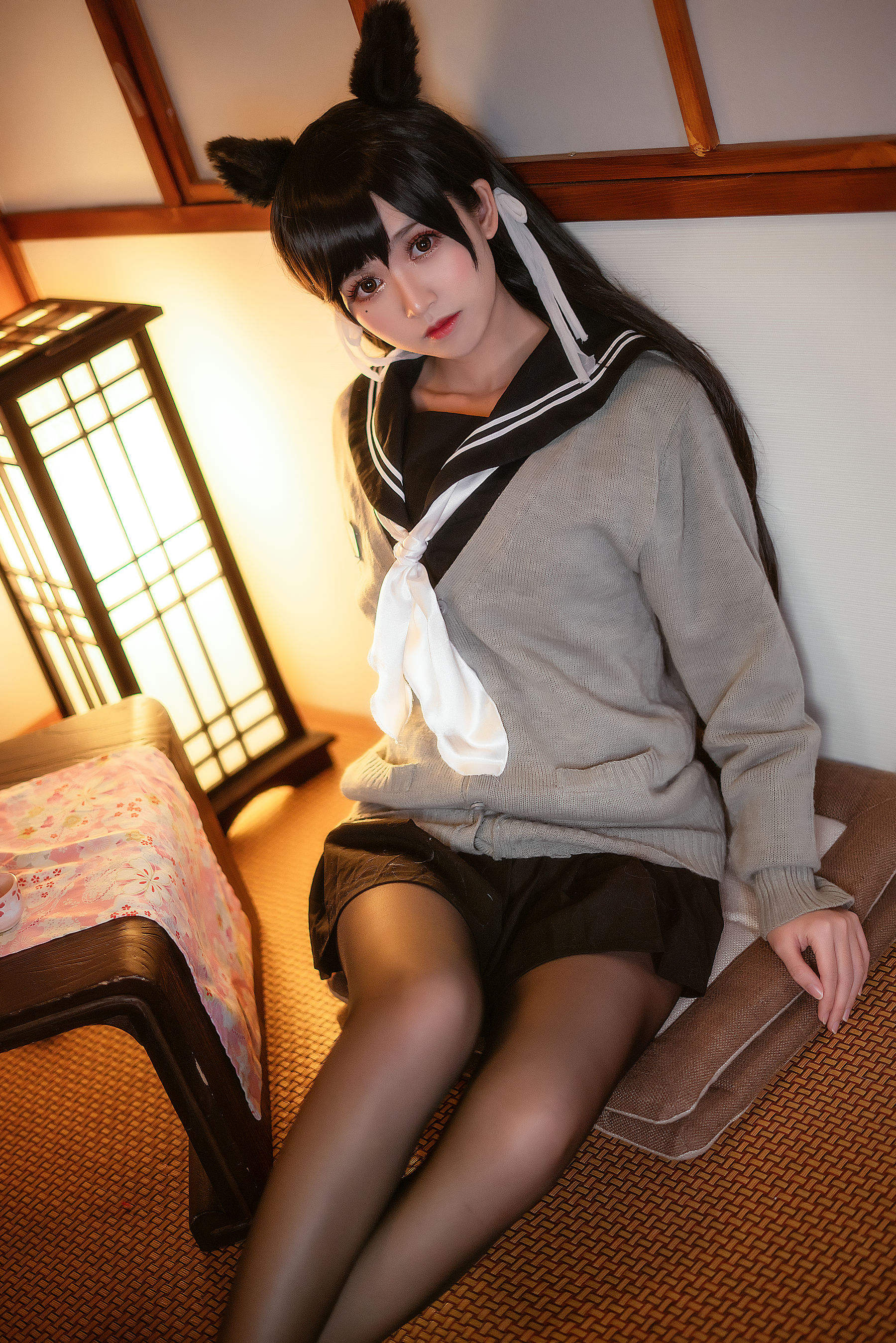 [萝莉COS] 鳗鱼霏儿 – 碧蓝航线 校服 [14P]-66COS