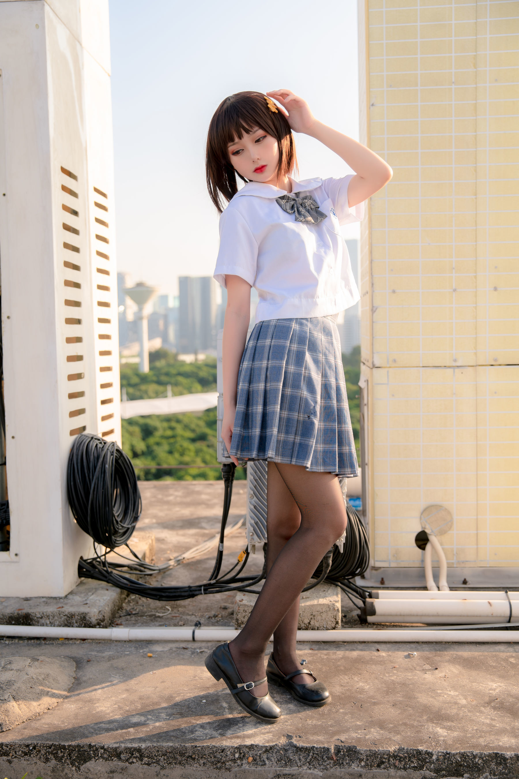 动漫博主您的蛋蛋 天台JK [41P]-66COS