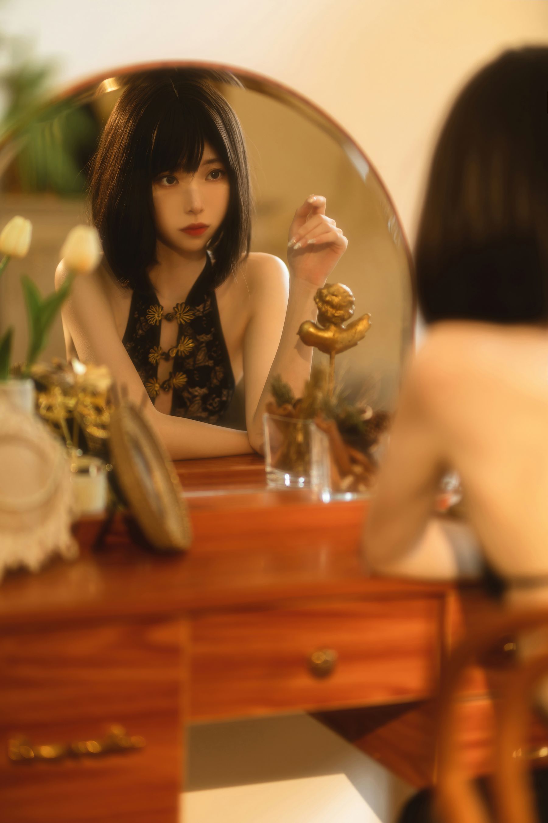 许岚(叁月life) – 纯欲黑纱 [40P]-66COS