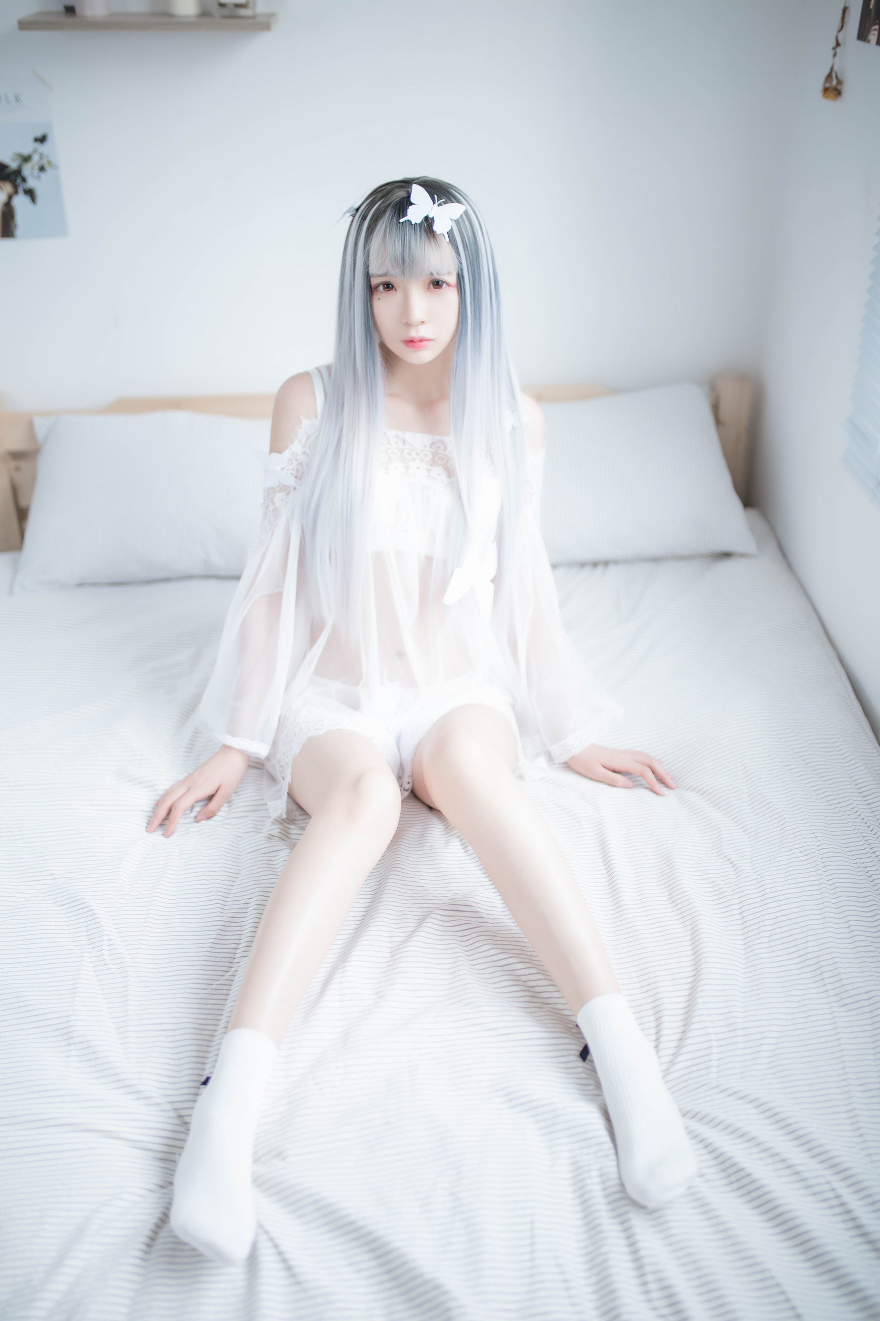 疯猫ss – 透明白纱 [33P]-66COS
