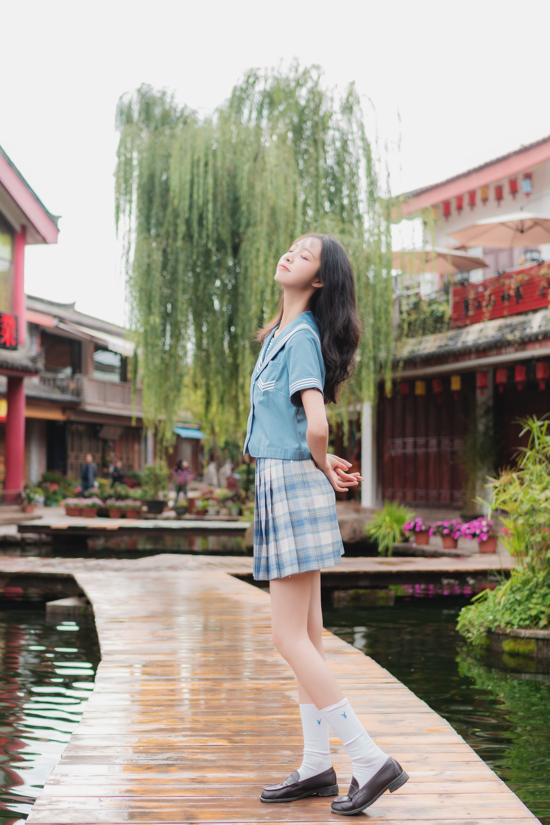 清纯妹子西瓜 丽江写真JK户外 [44P]-66COS