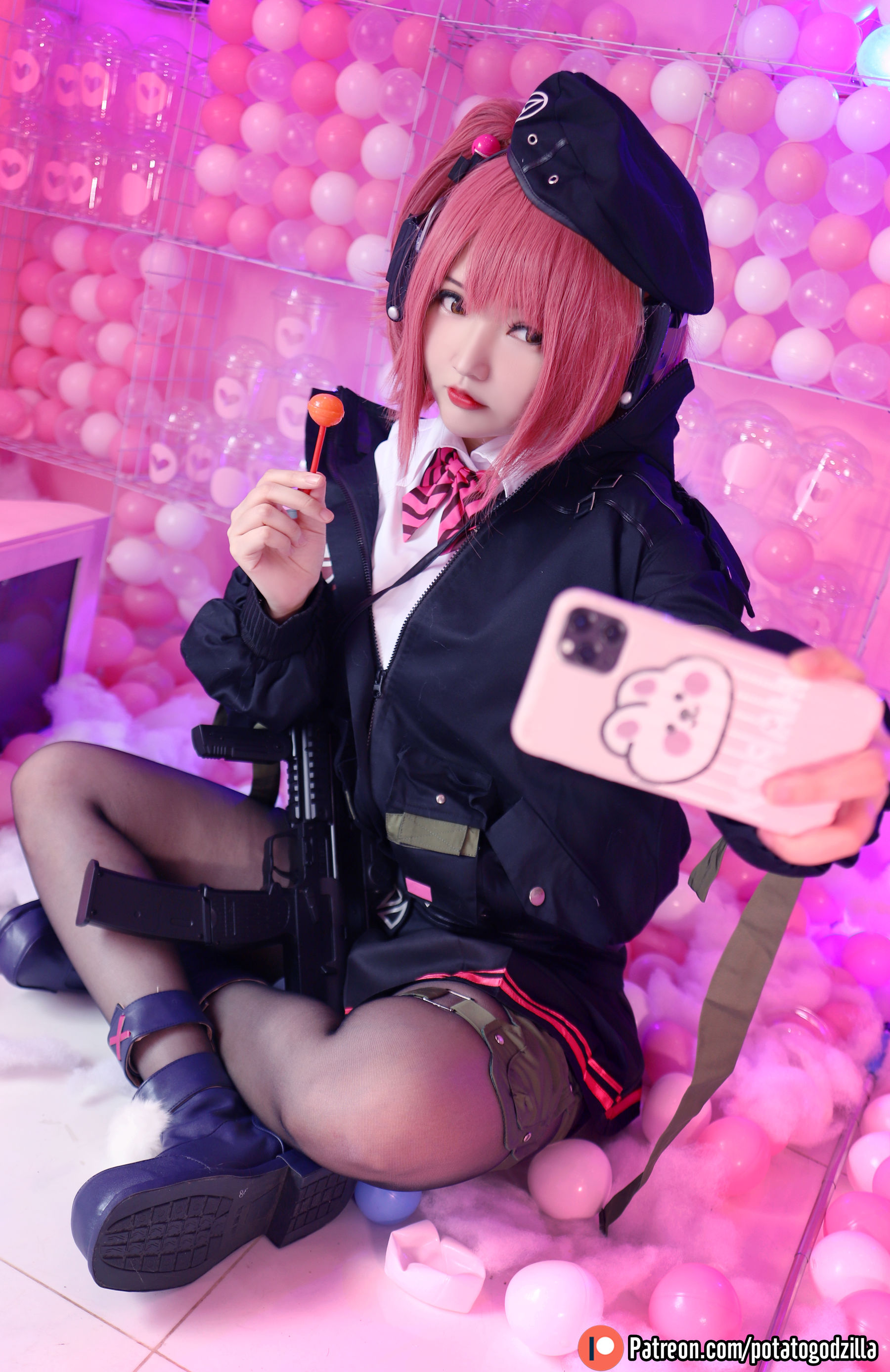Coser小姐姐Potato Godzilla – MP7 (Girls Frontline) [40P]-66COS