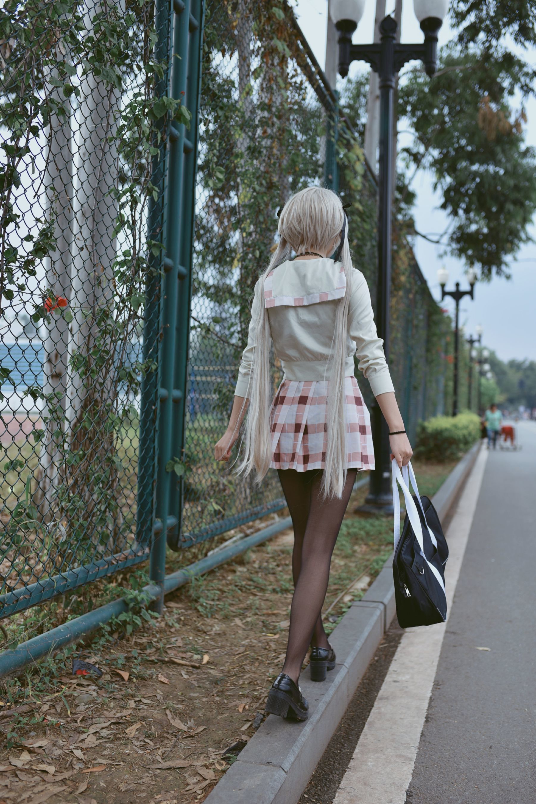 清纯少女五更百鬼 校服穹 [12P]-66COS