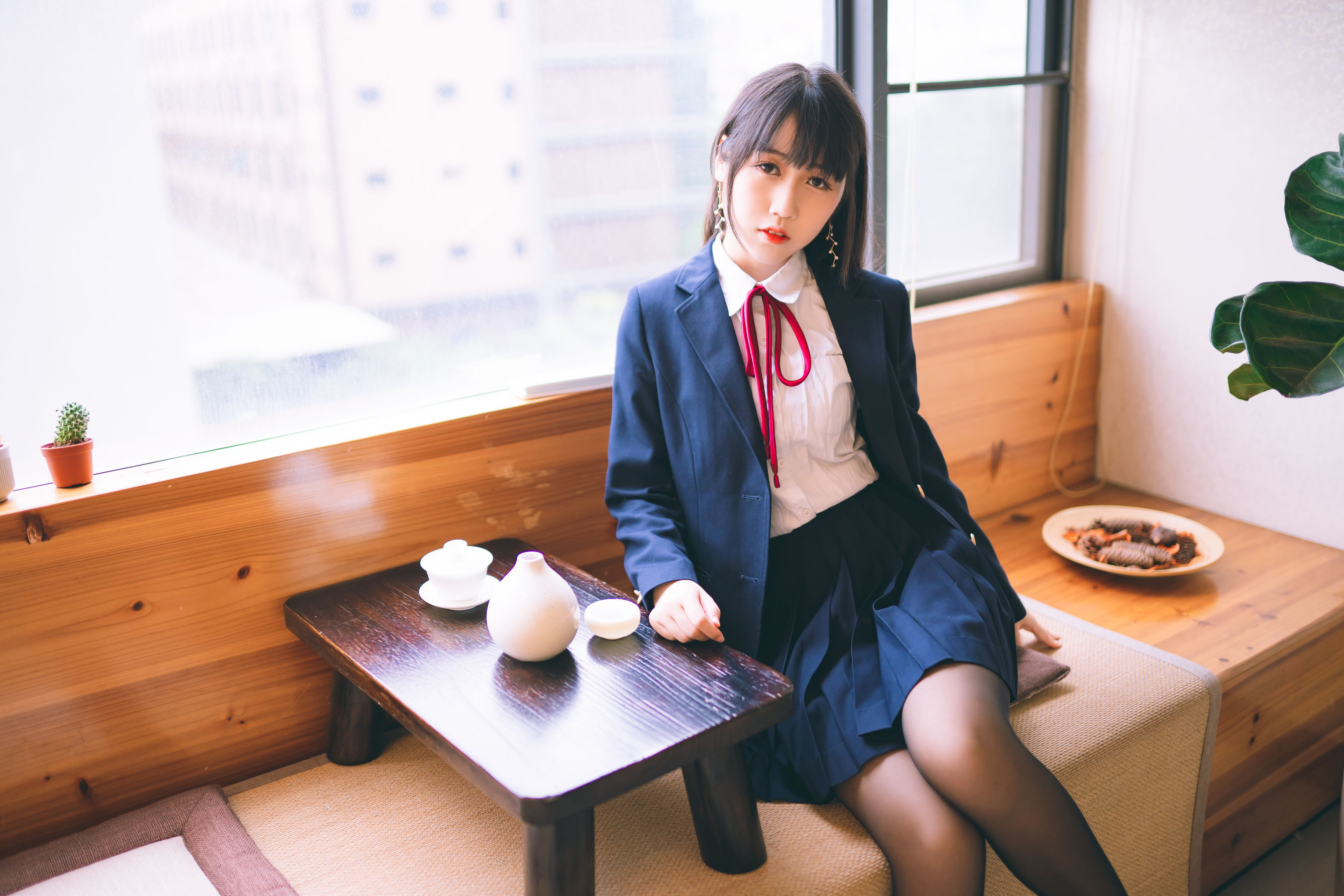 微博人气Coser不呆猫 – 校服JK [64P]-66COS