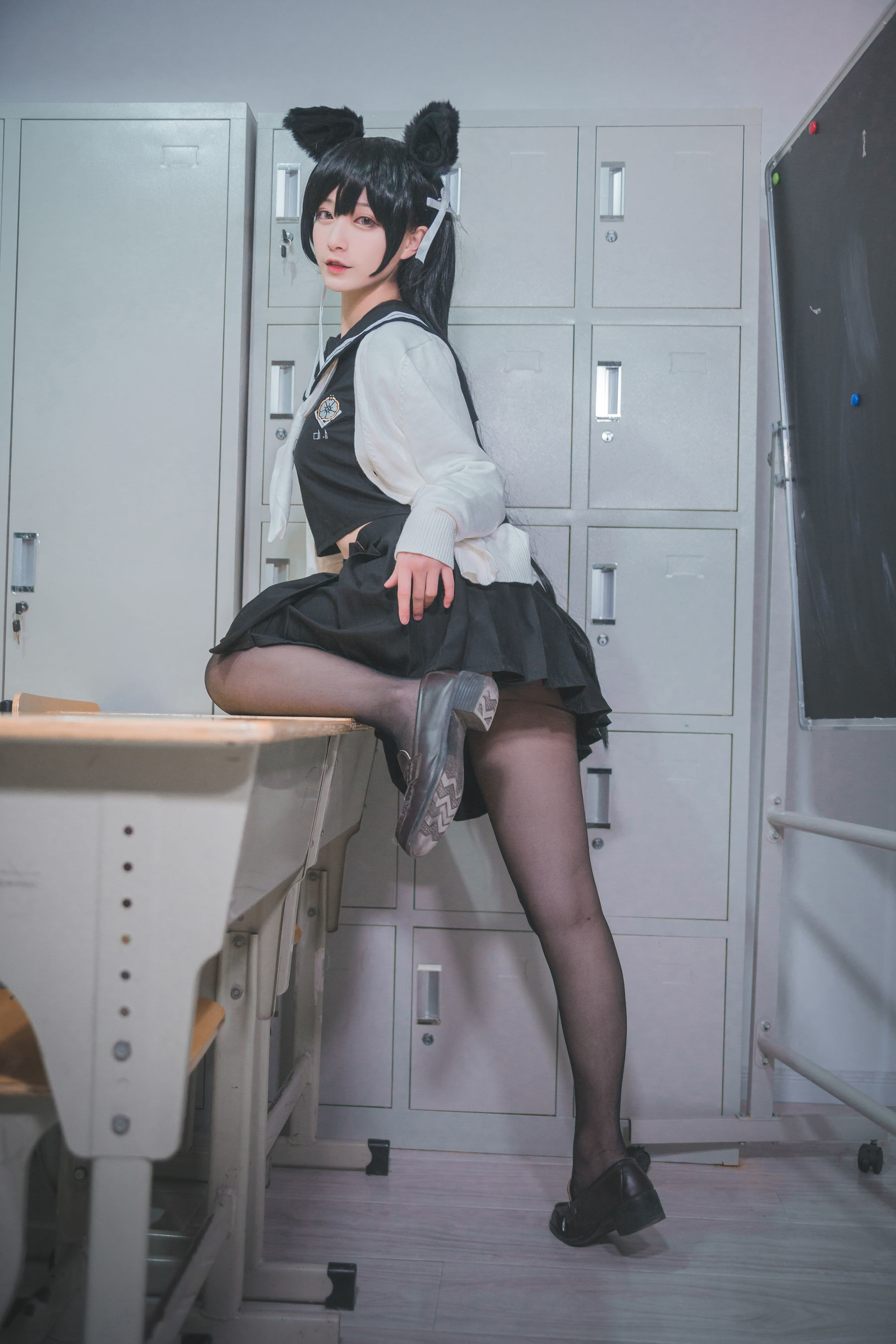 动漫博主铁板烧鬼舞w 爱宕jk [12P]-66COS