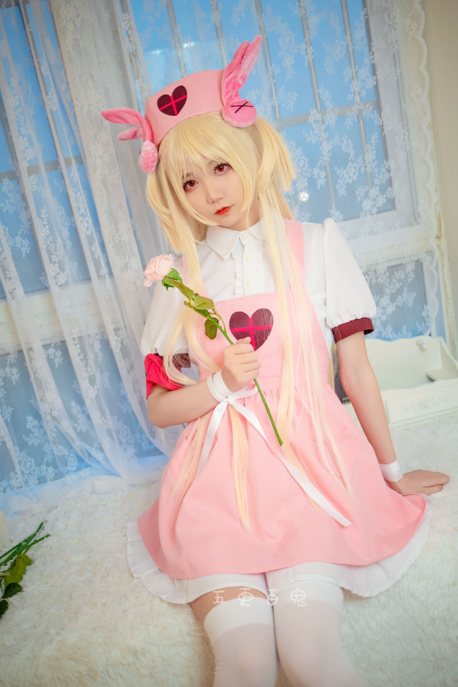 清纯少女五更百鬼 过膝袜 [8P]-66COS