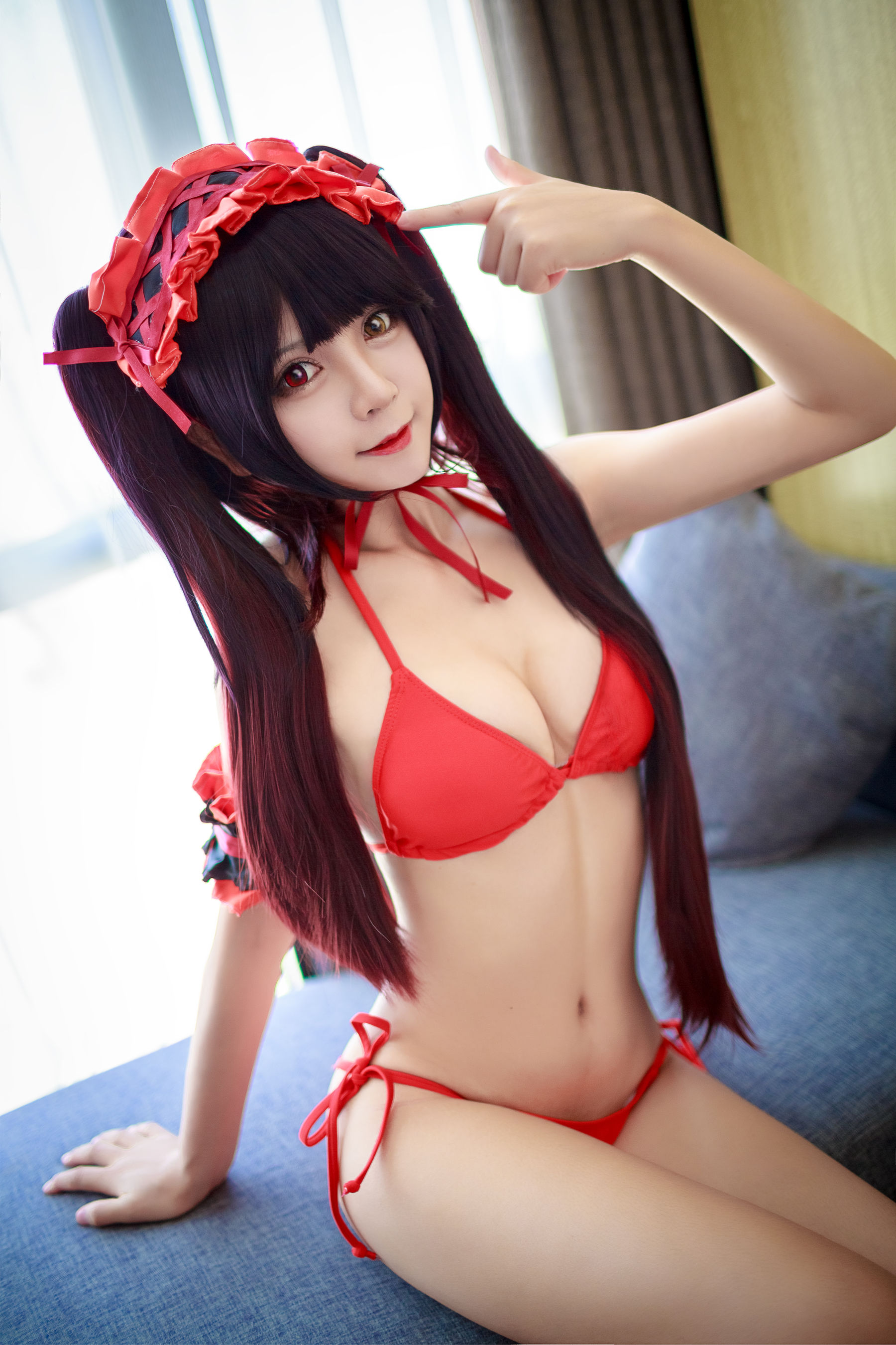 塔塔_Lo1iTa图集 – 狂三泳装 [16P]-66COS