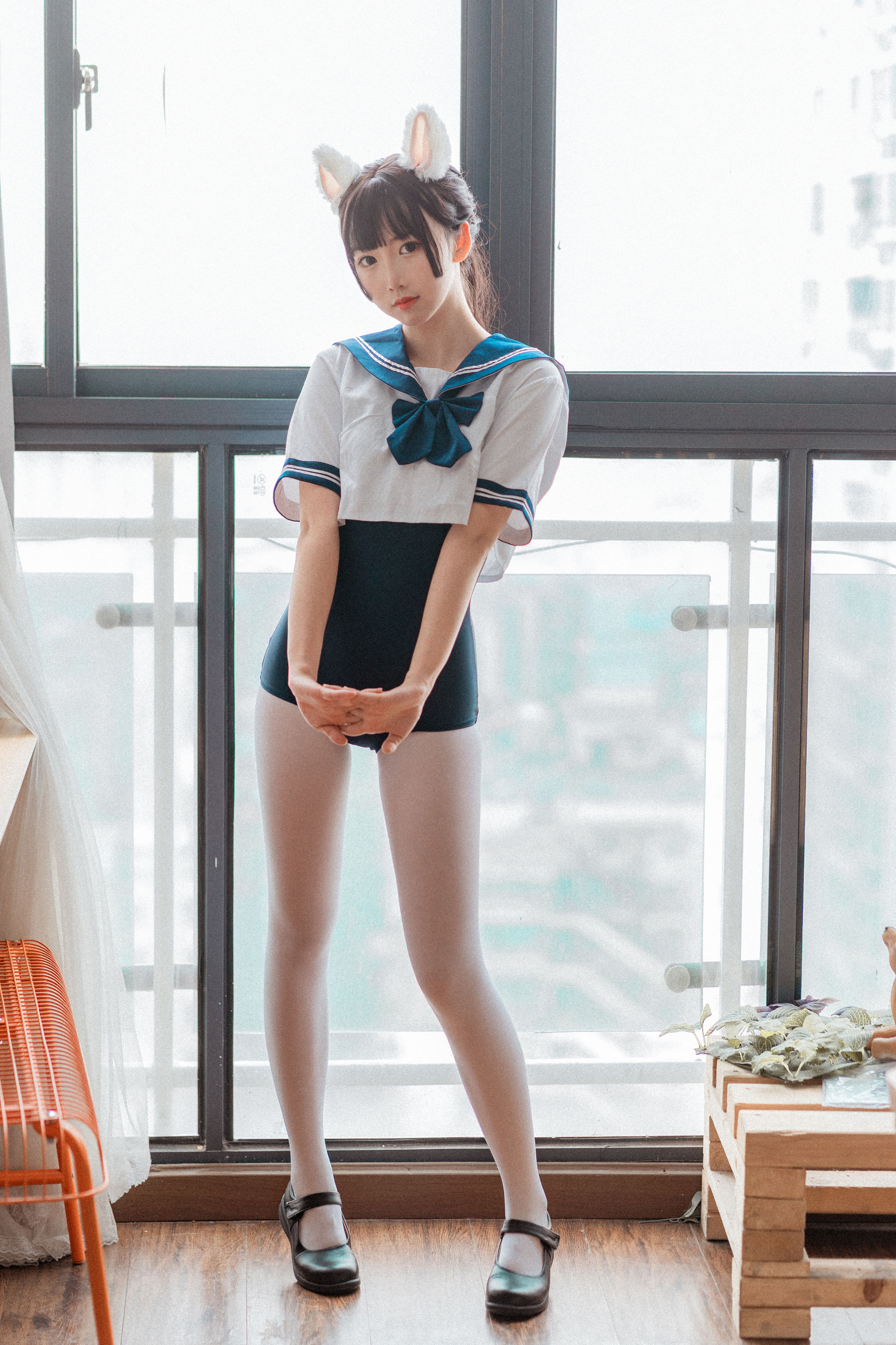 可爱人气Coser面饼仙儿 – 水手服 死库水 [35P]-66COS