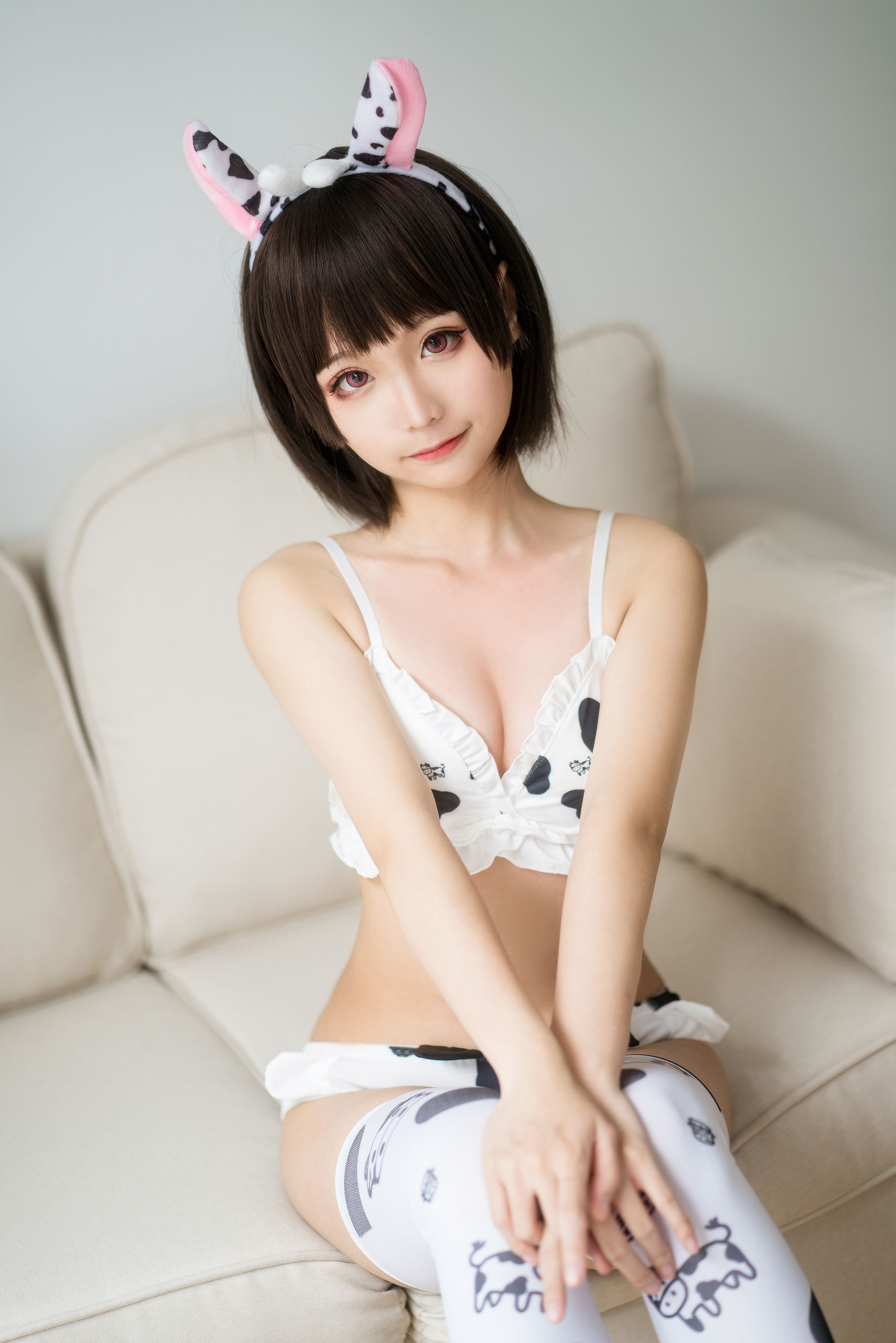 动漫博主蠢沫沫 – 奶牛比基尼 [40P]-66COS