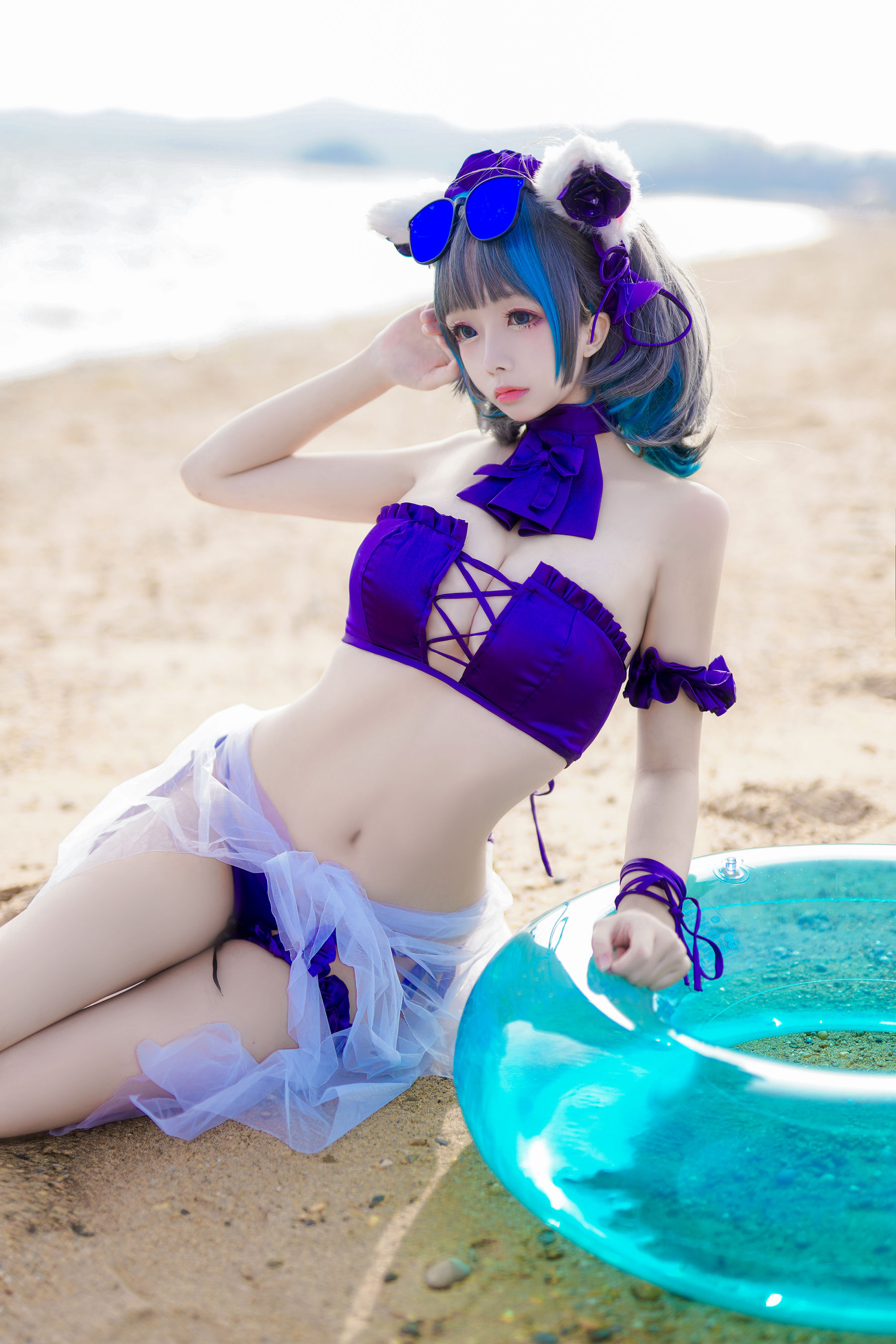 Cosplay日奈娇 – 柴郡猫泳装 [41P]-66COS