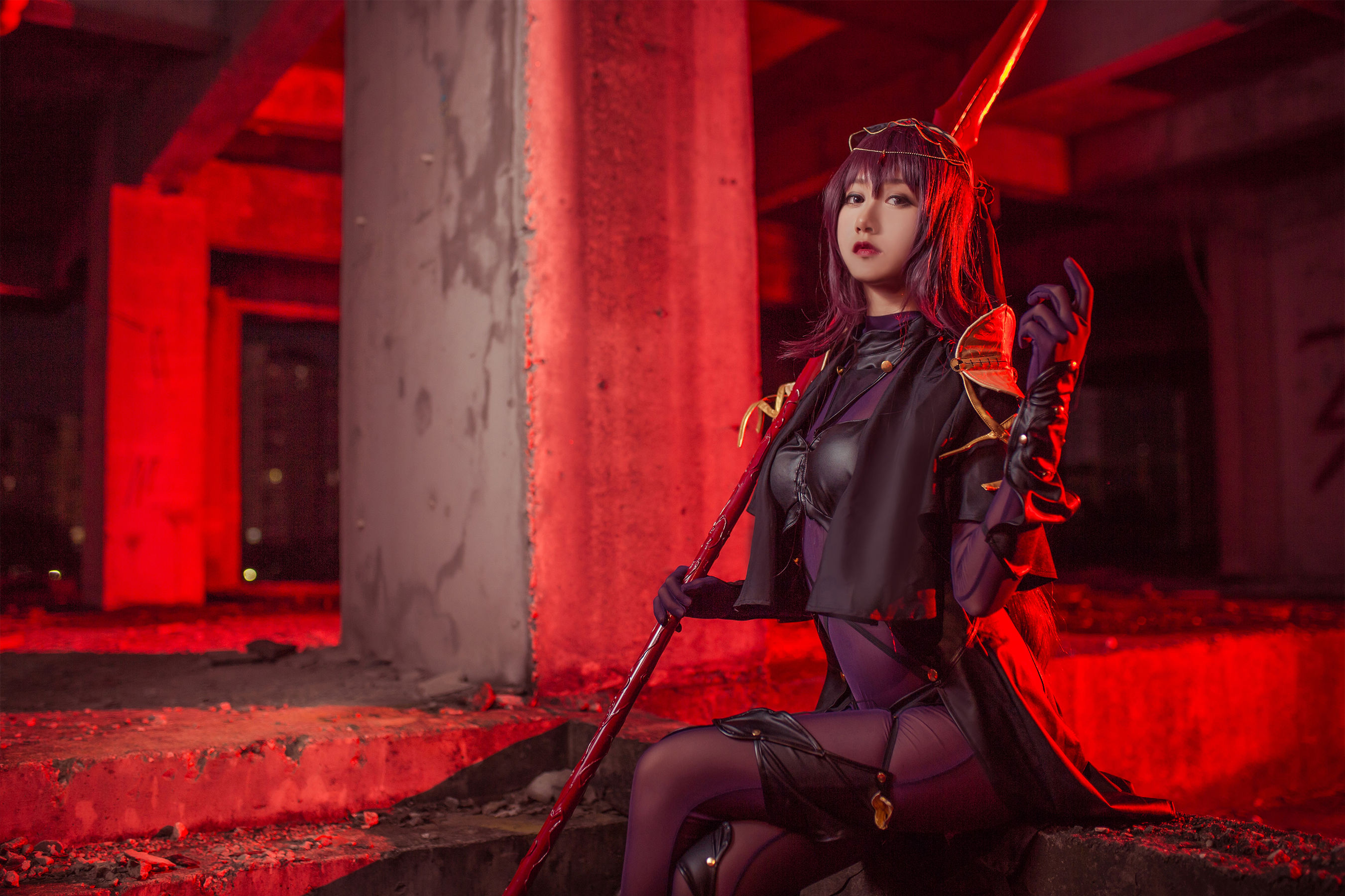 [萝莉COS] 木绵绵OwO – 斯卡哈 [17P]-66COS