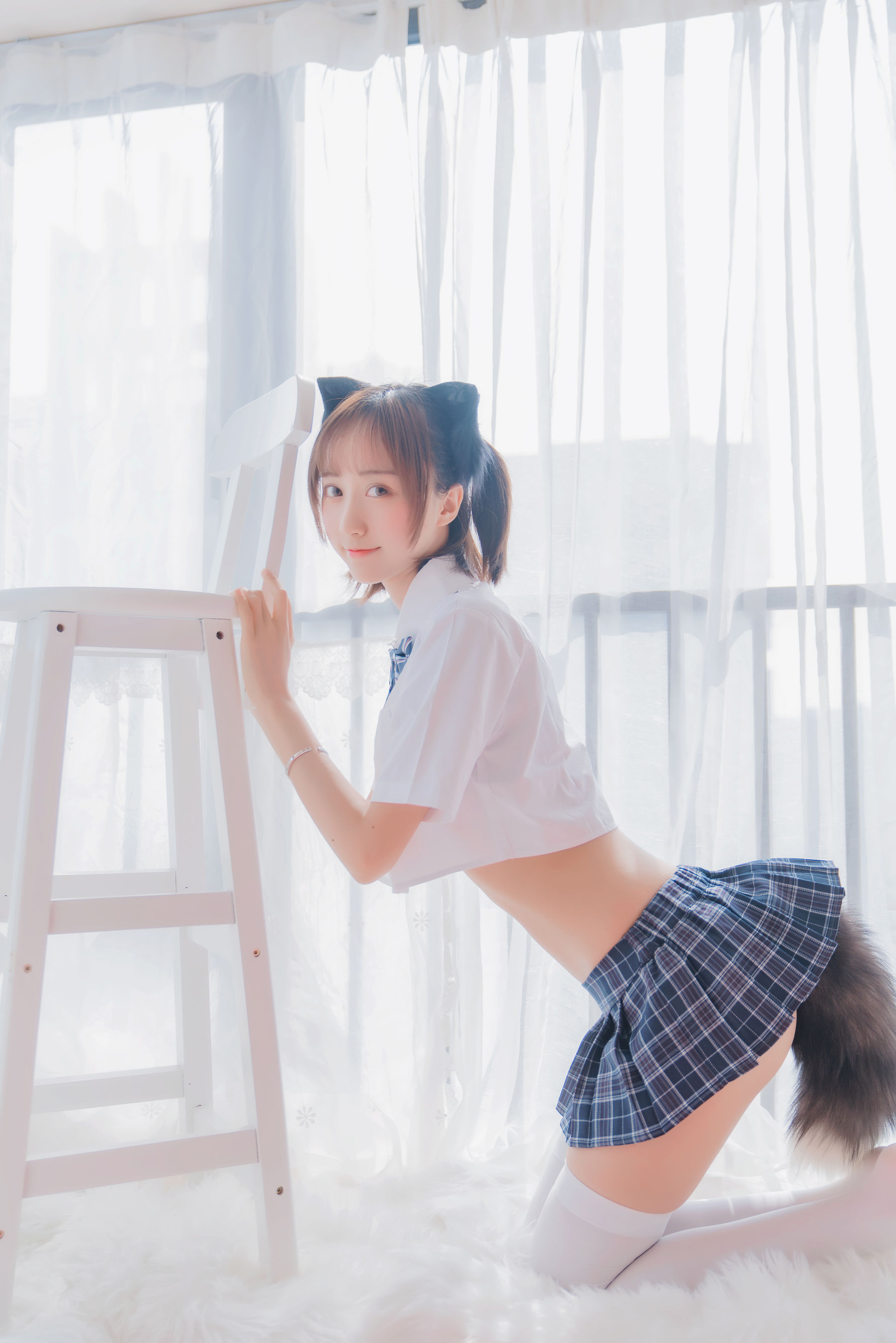 萌系小姐姐木绵绵OwO – 怀中猫 [68P]-66COS