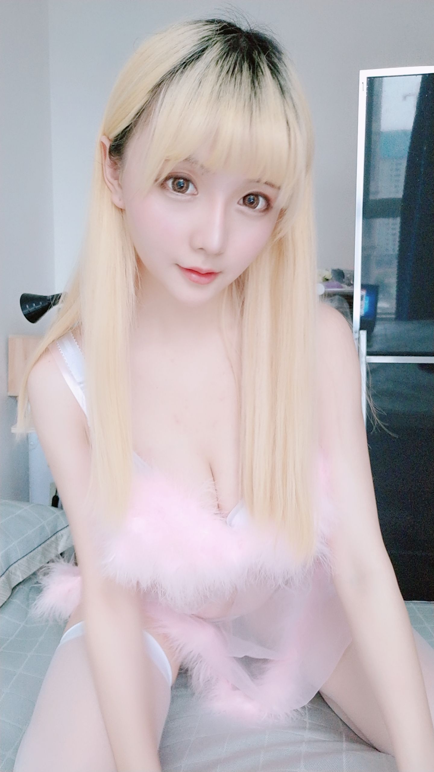 Coser小姐姐星之迟迟 粉红睡衣 [62P]-66COS