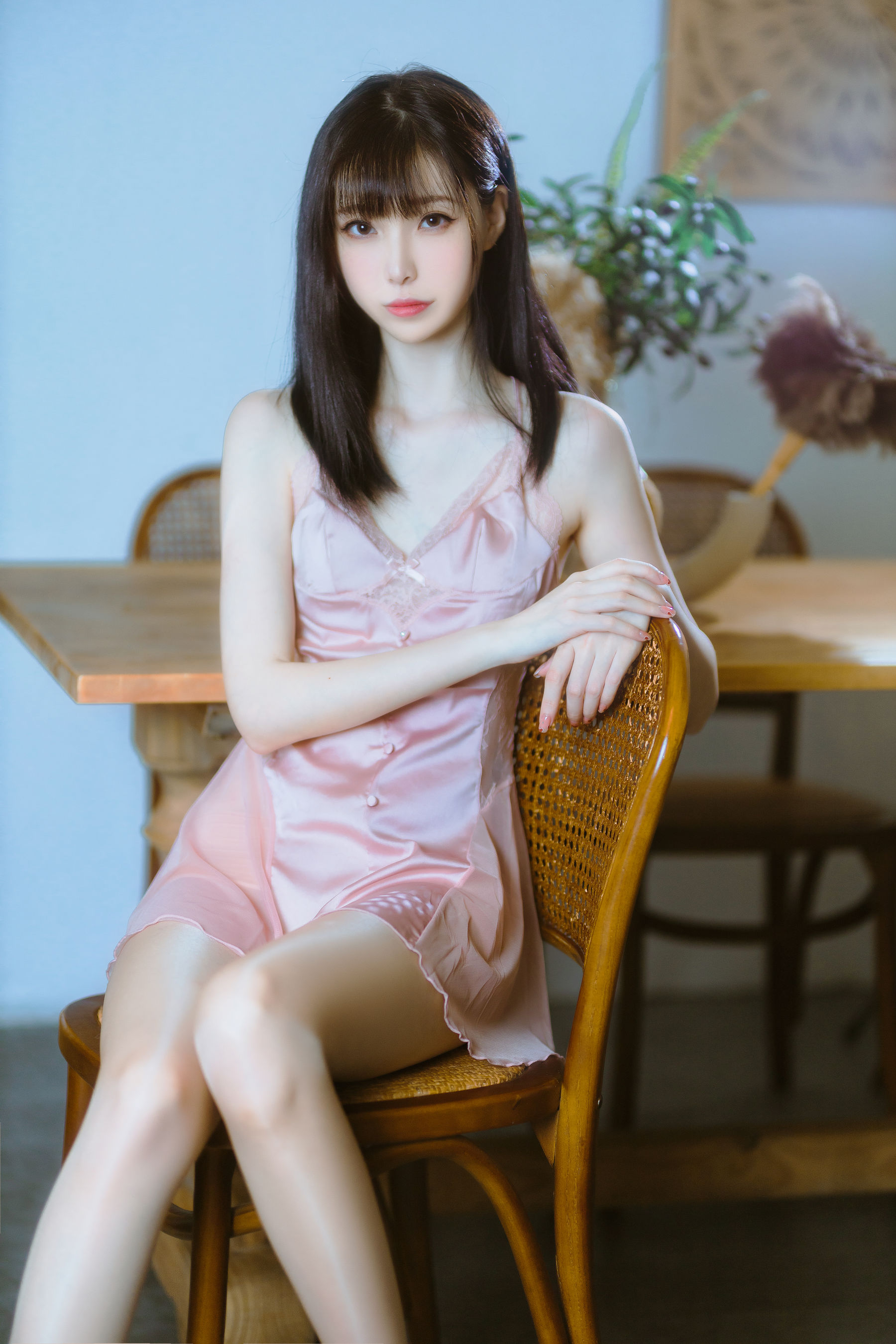 许岚(叁月life) – 半透粉纱 [40P]-66COS