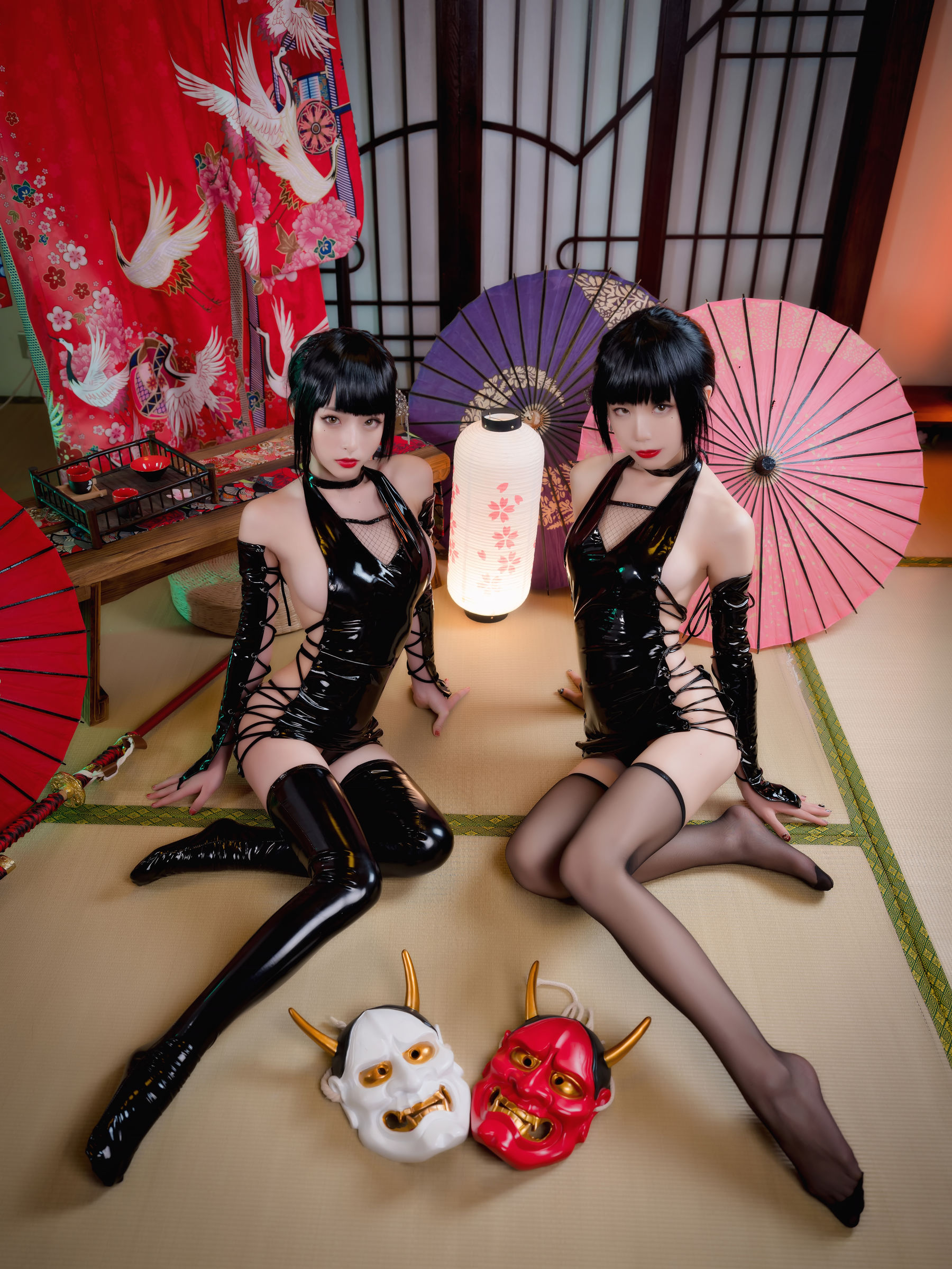 动漫博主水淼aqua&清水由乃 忍者双人 [31P]-66COS