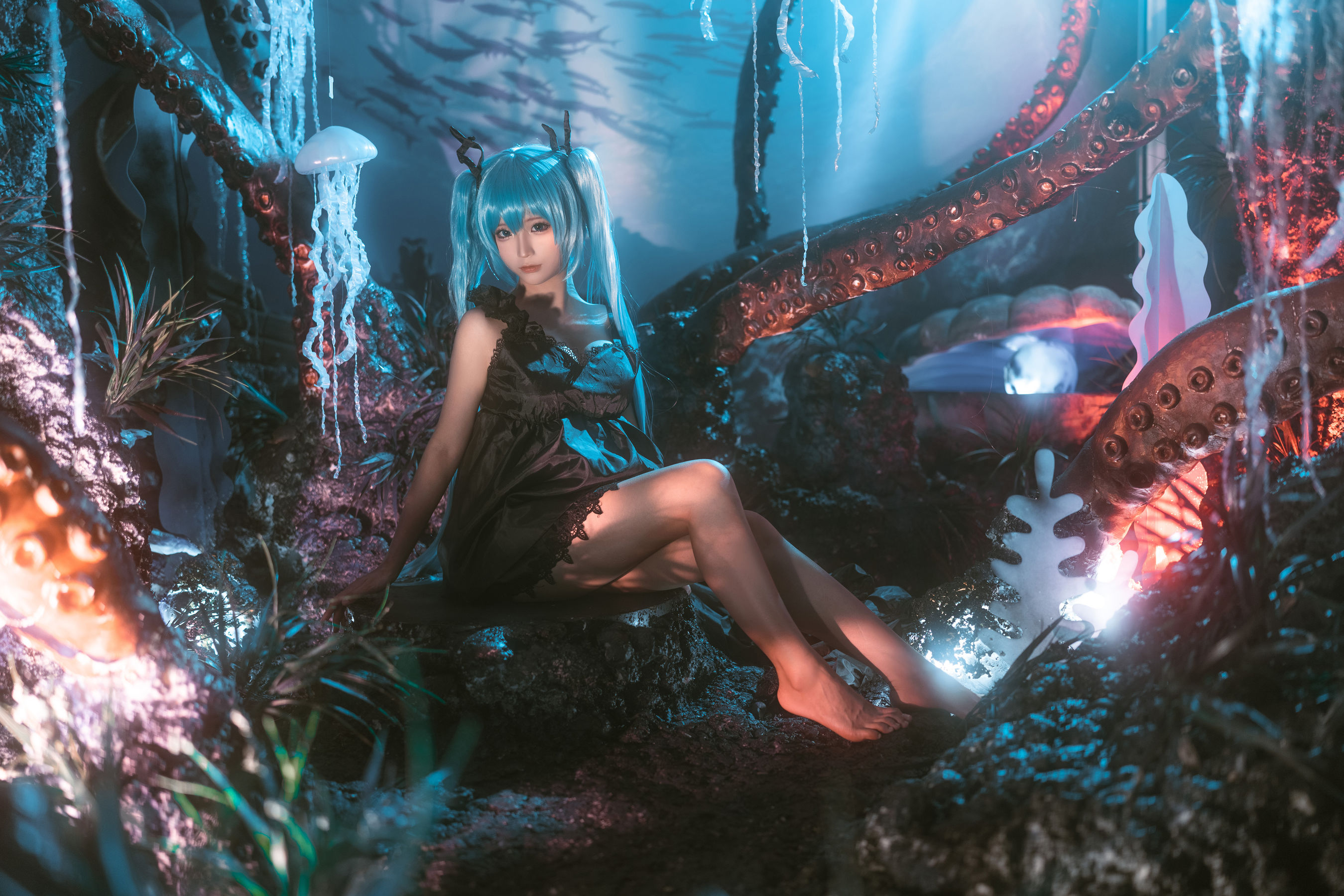 动漫博主蠢沫沫 – 深海少女 [44P]-66COS