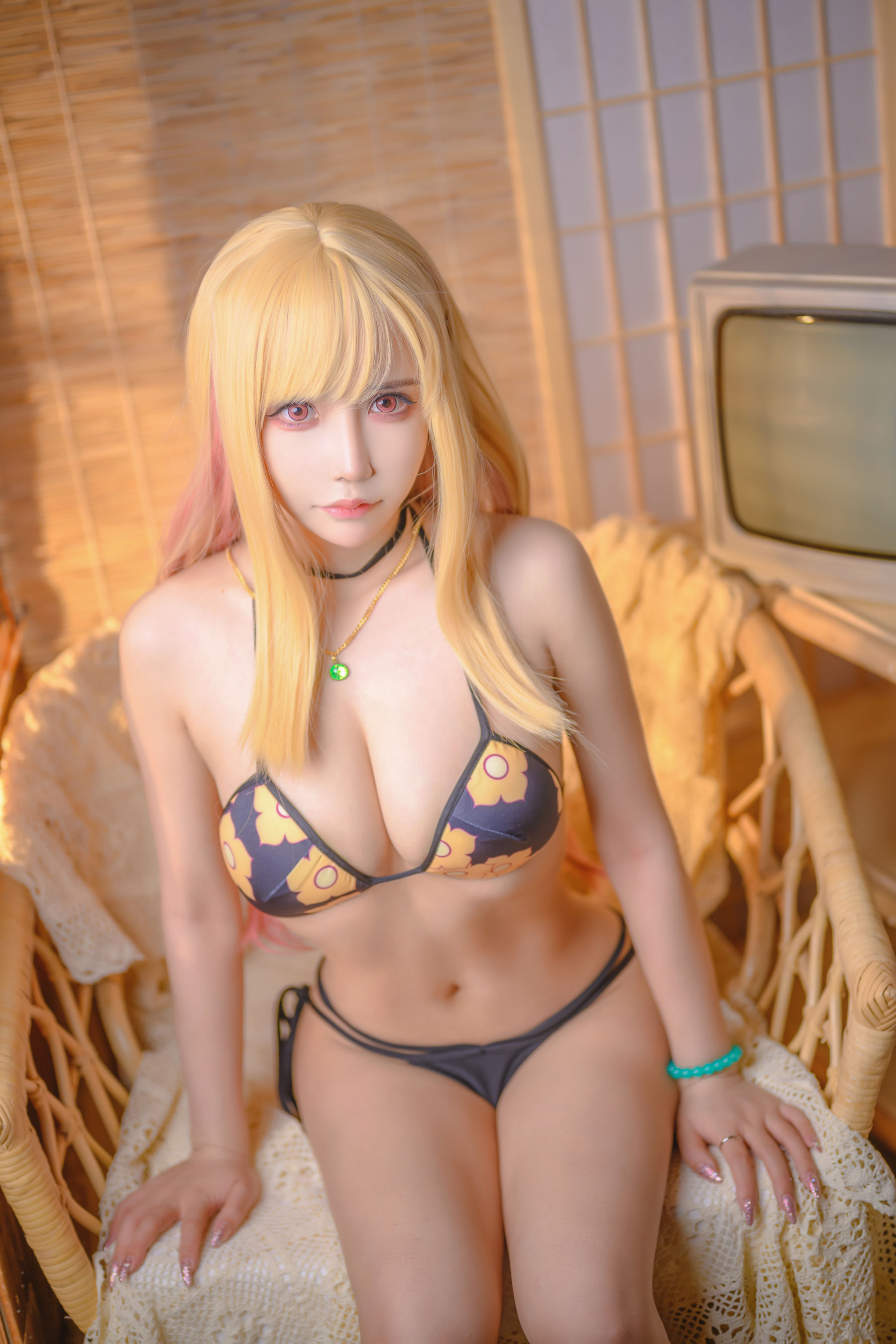 二次元妹子抱走莫子aa – 喜多川泳装 [44P]-66COS