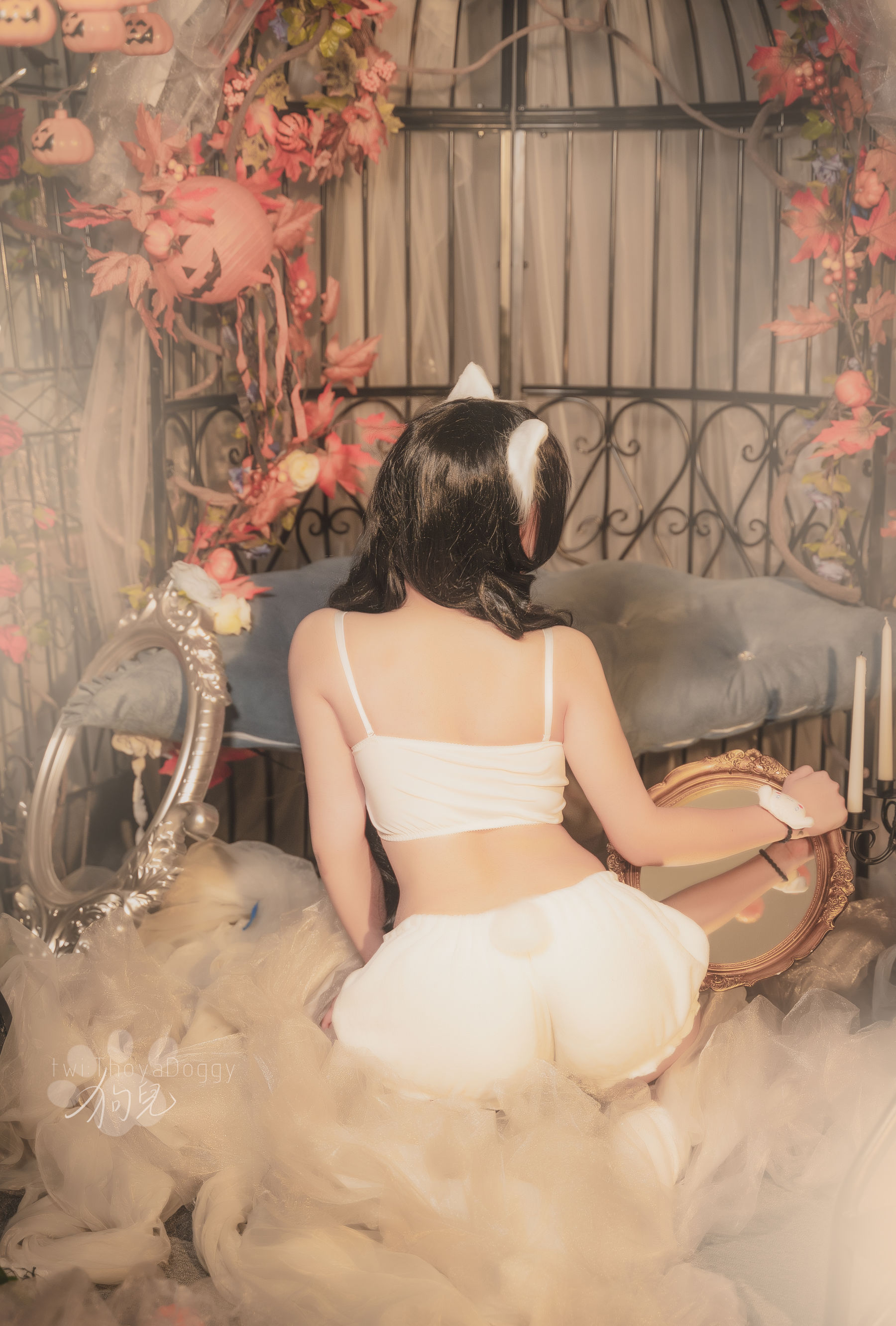 奇行家狗崽(棕桠阿狗崽) – 玉桂狗睡衣 [18P] 插图3