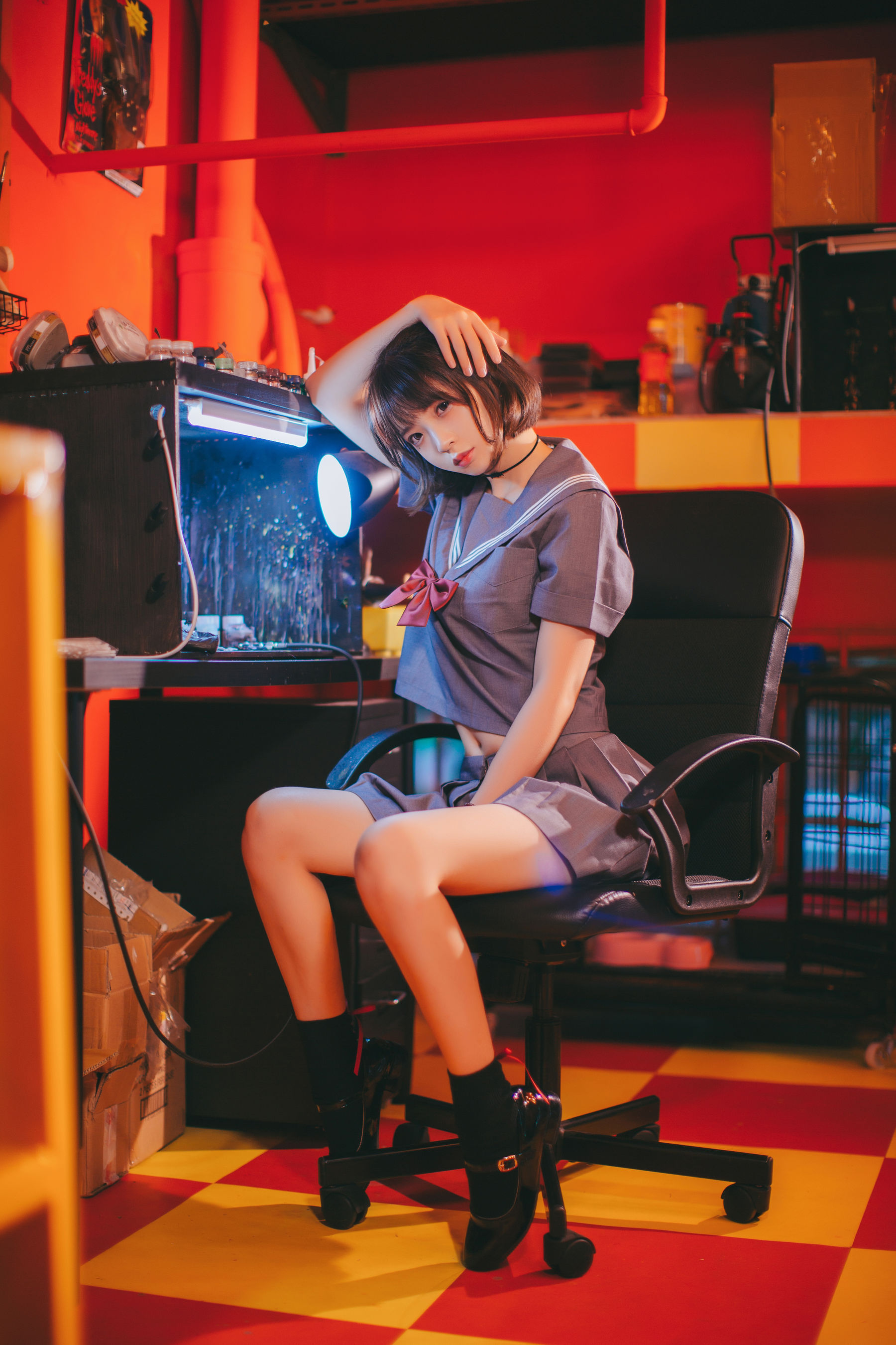 [萝莉COS] 疯猫ss《被囚禁的少女》 [44P]-66COS