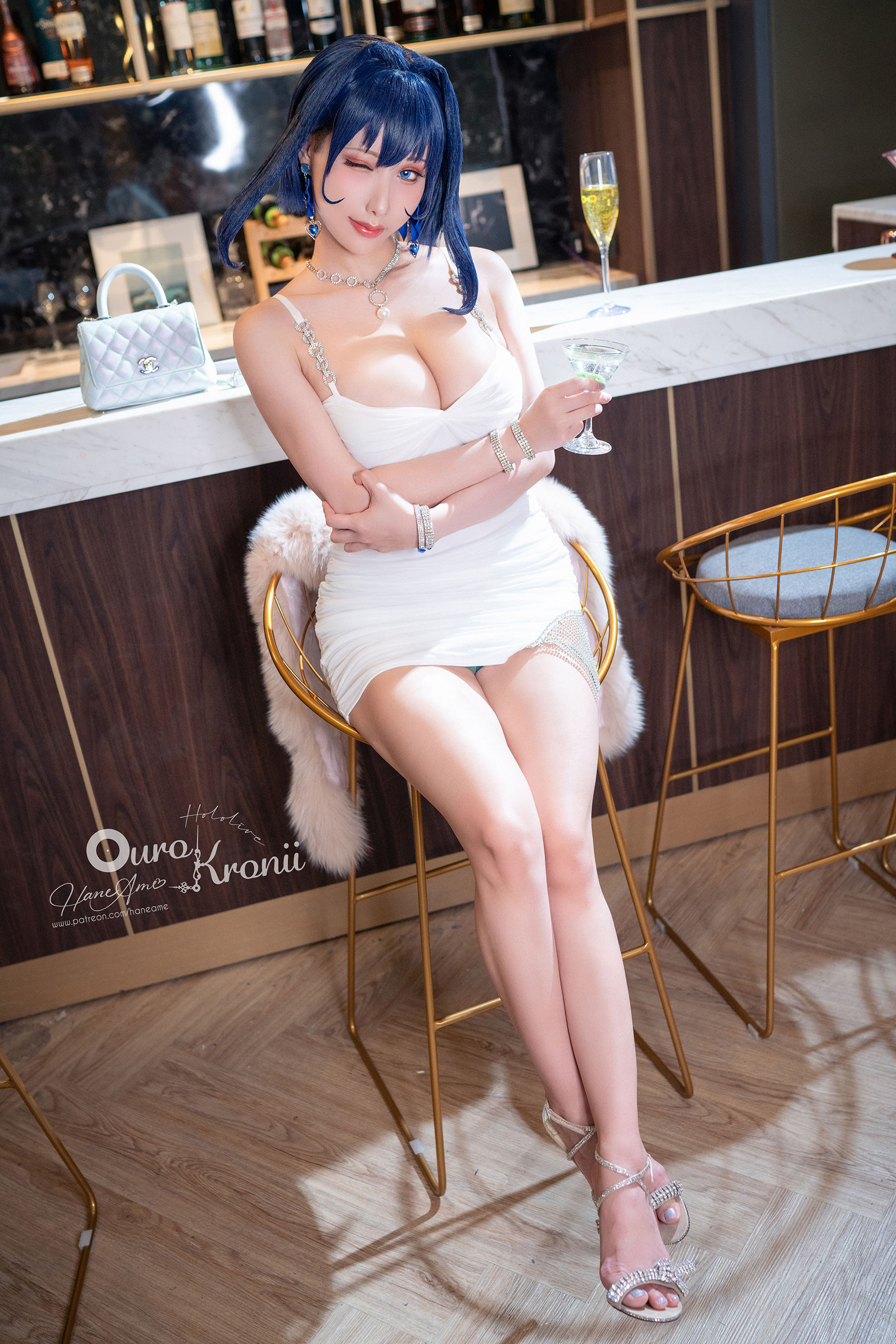 Hane Ame 雨波 – Hololive Kronii 時間 Gown [28P]-66COS