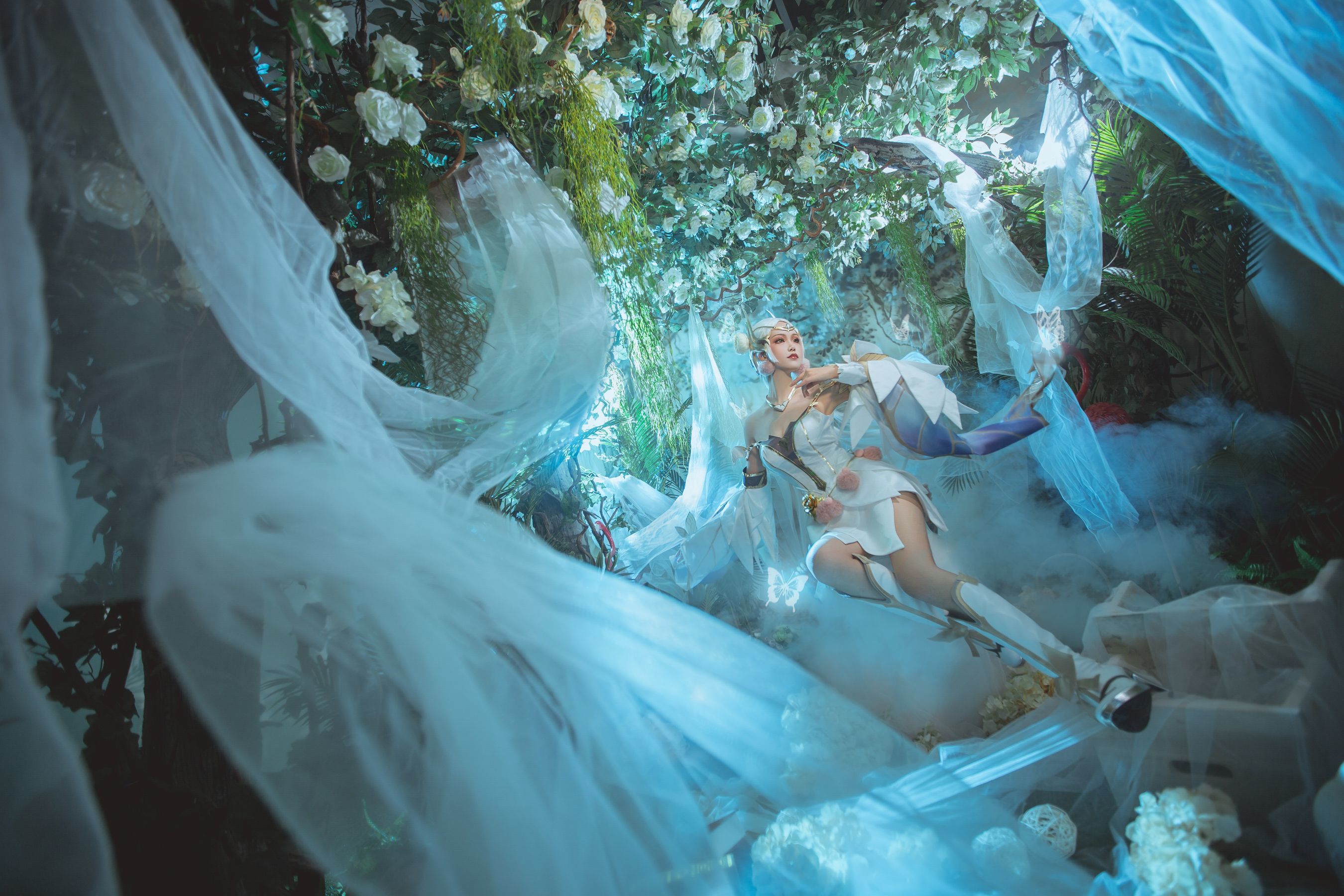 人气coser戚顾儿MIKI 王者荣耀 貂蝉金色仲夏夜之梦 [20P]-66COS