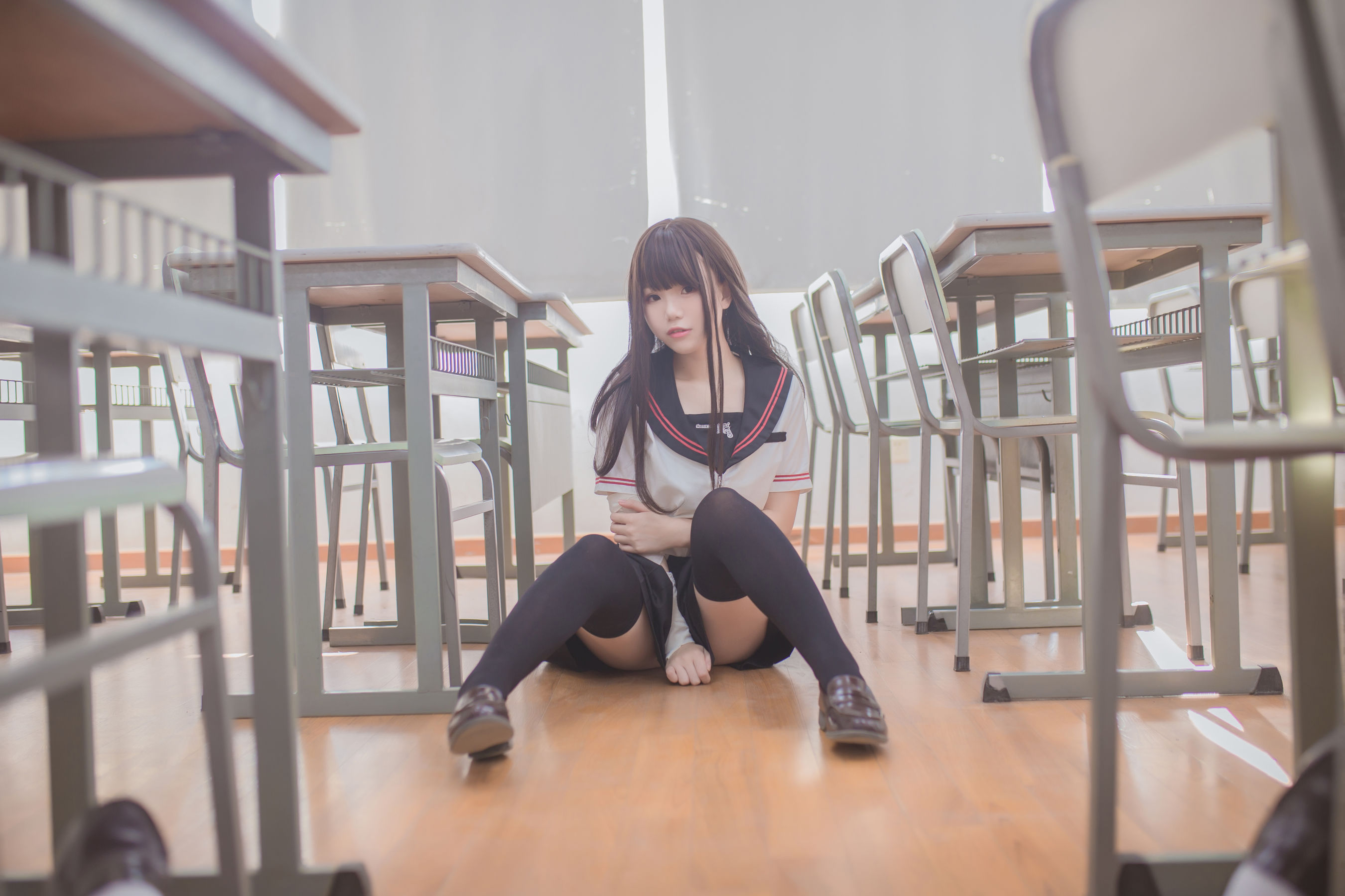 [萝莉COS] Yoko宅夏《黑丝JK》 [39P]-66COS