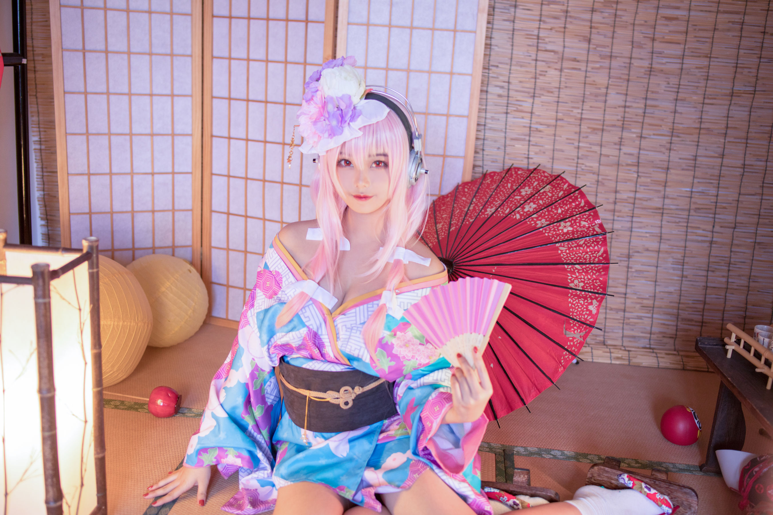 [Cosplay写真] 萌系小姐姐蜜汁猫裘 – 索尼子和服 [19P]-66COS