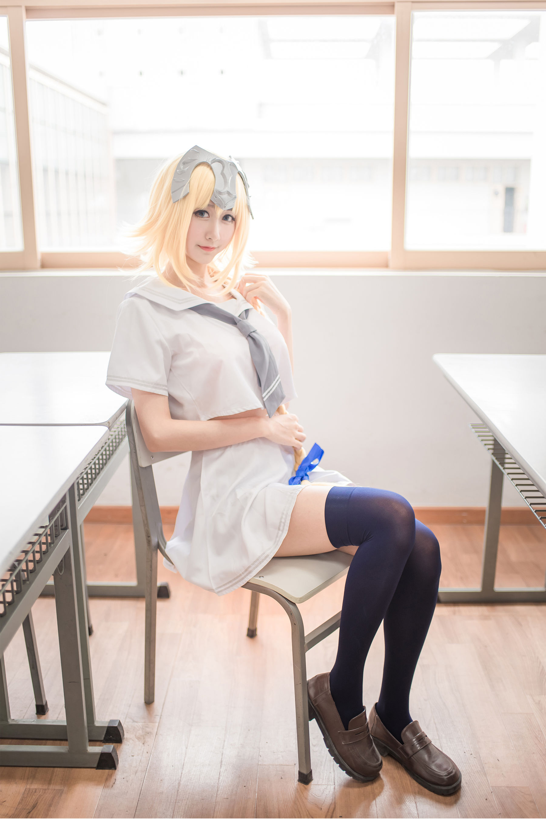 [萝莉COS] 木绵绵OwO – 贞德（白） [28P]-66COS