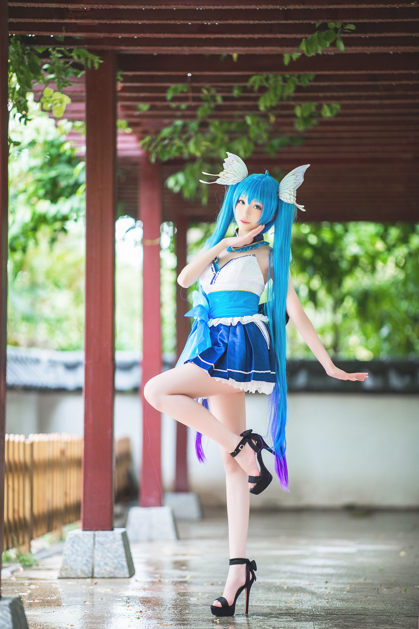 长腿Coser青青子Js – 初音未来 [9P]-66COS