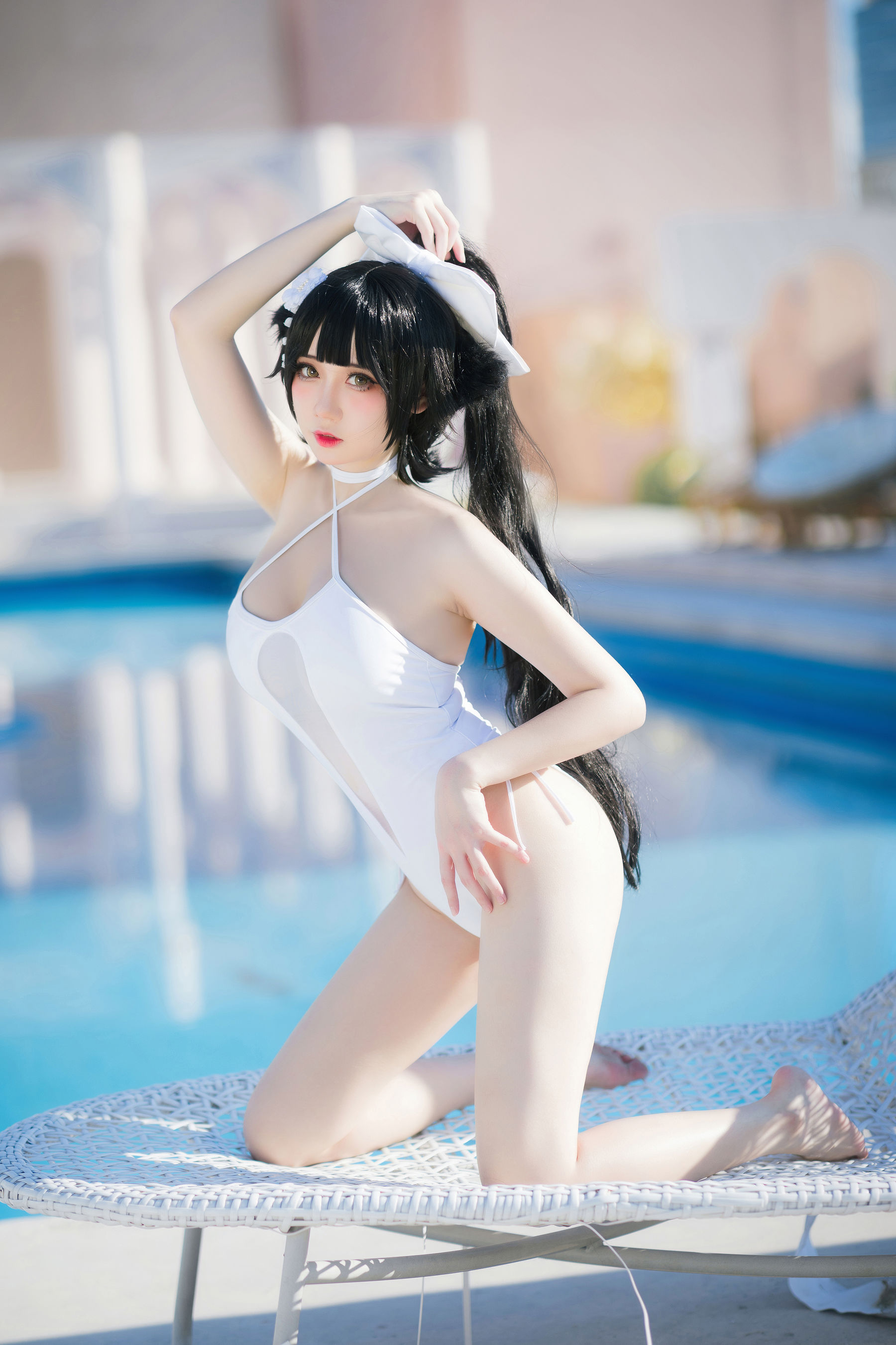 焖焖碳 – 高雄泳装 [24P]-66COS