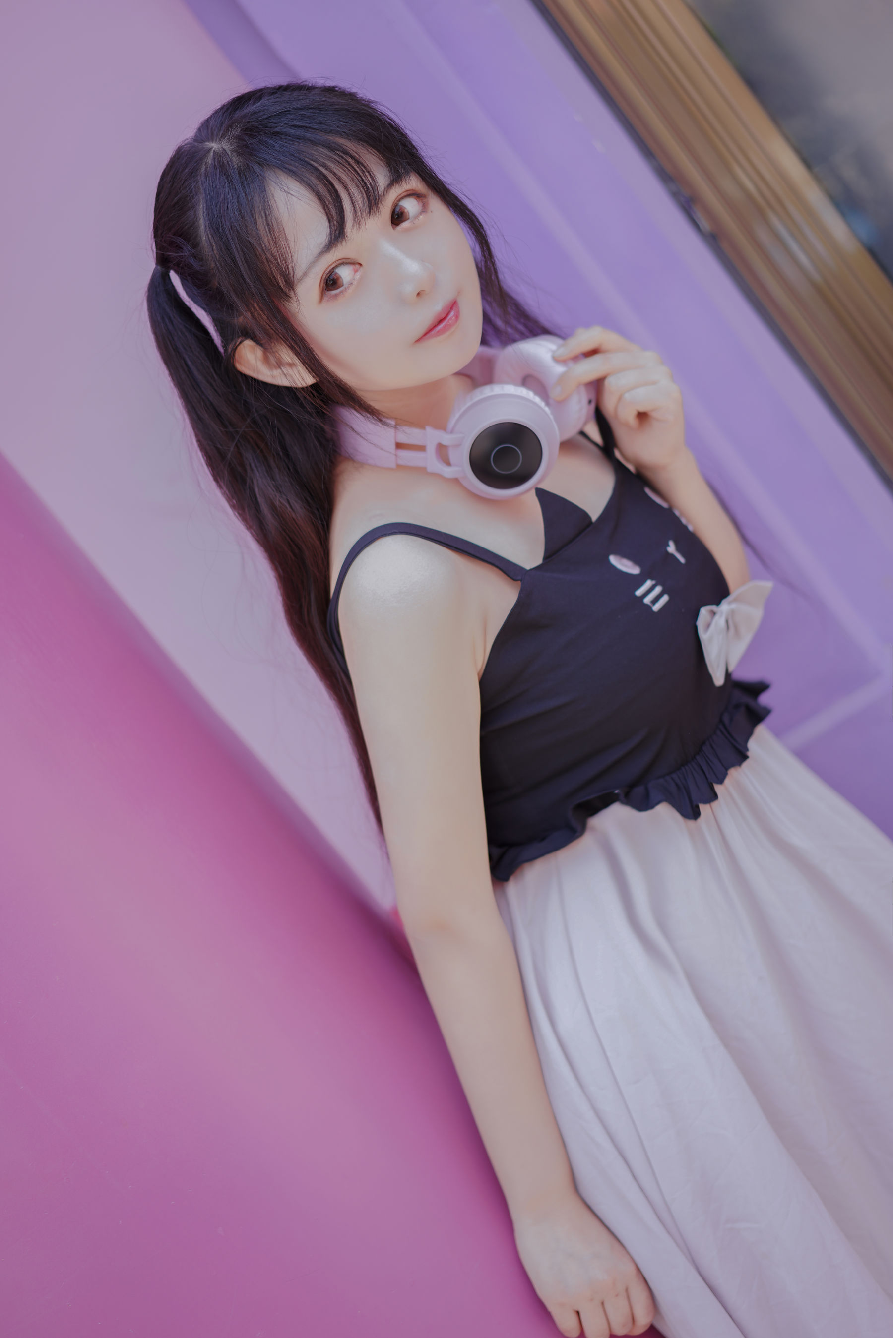 [Cosplay写真] 大眼萌妹黑猫猫OvO – pink [21P]-66COS