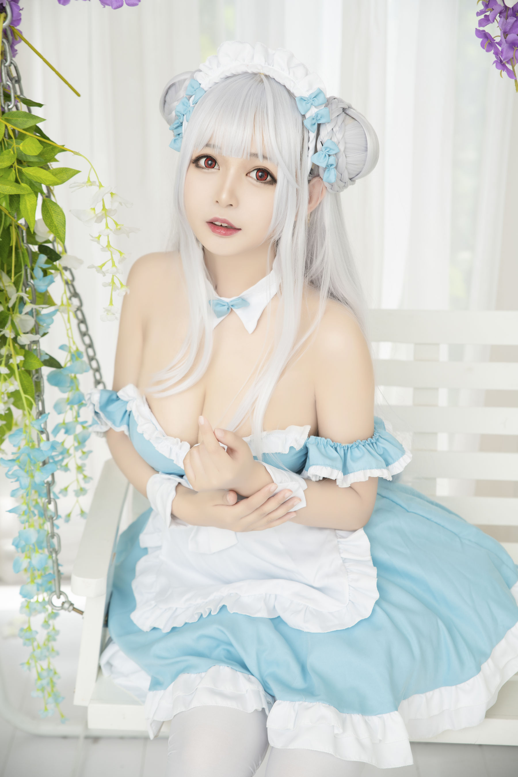 大眼萌妹黑猫猫OvO – 小天鹅 [16P]-66COS