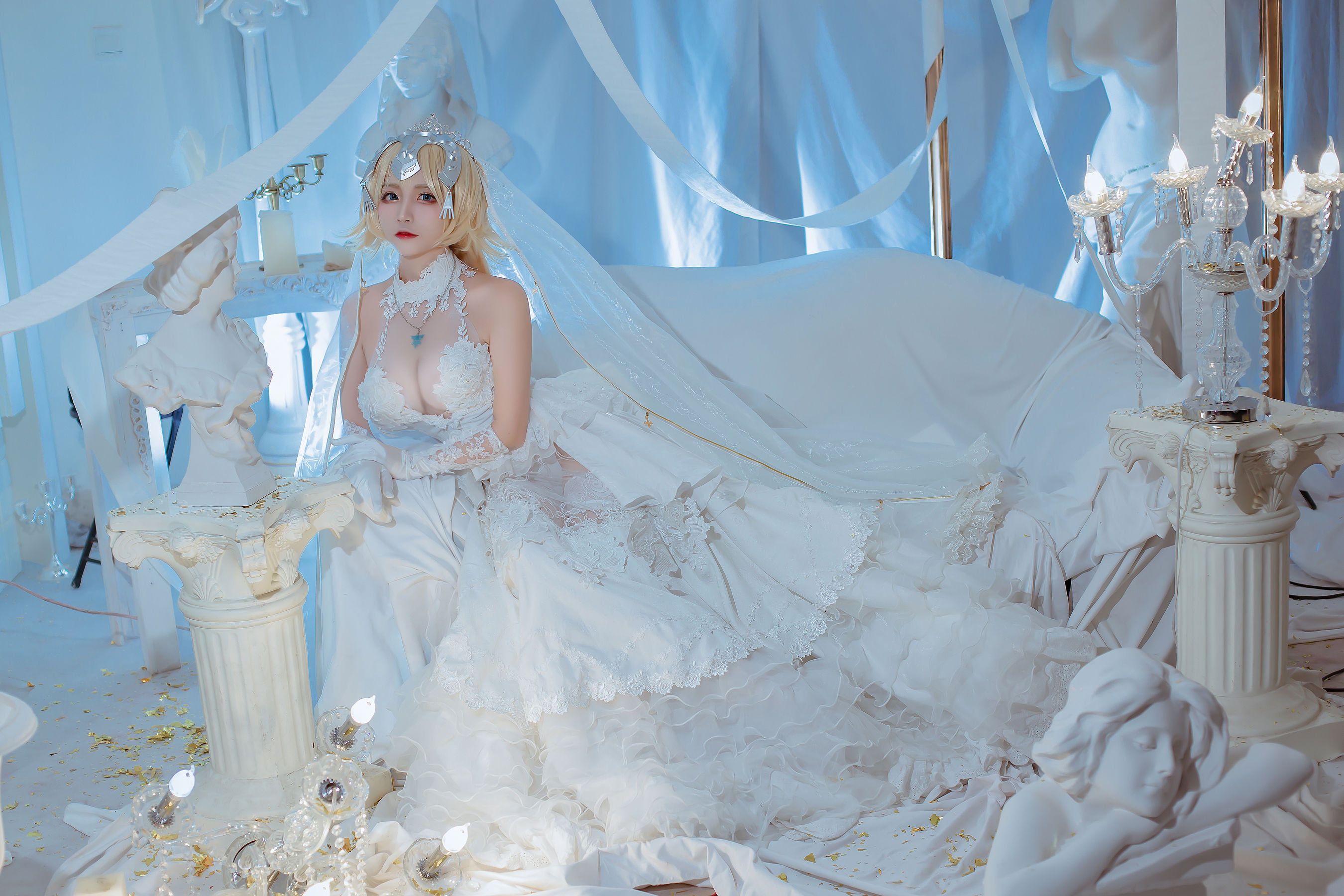 人气Coser二佐Nisa – fate贞德花嫁 [12P]-66COS