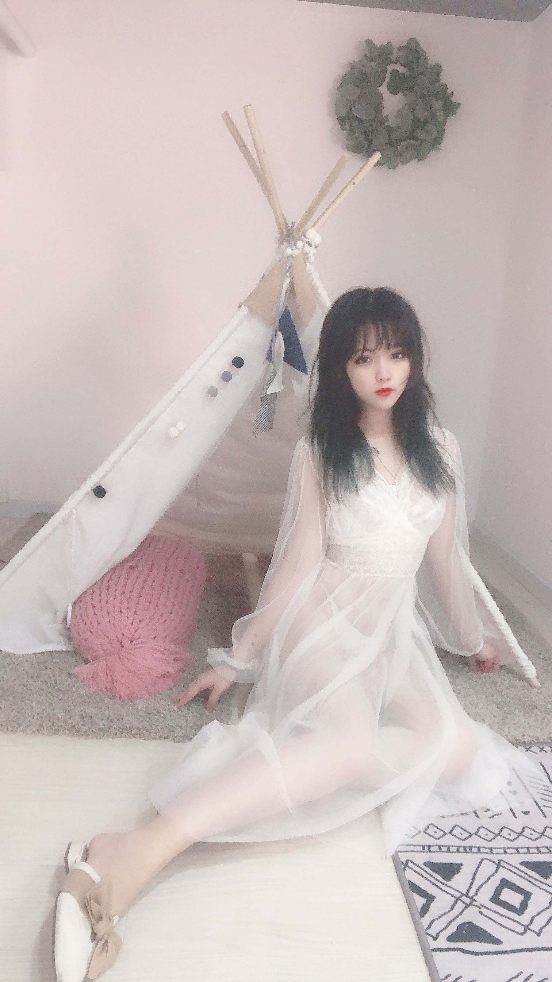安妮 – 白色纱裙 [34P]-66COS