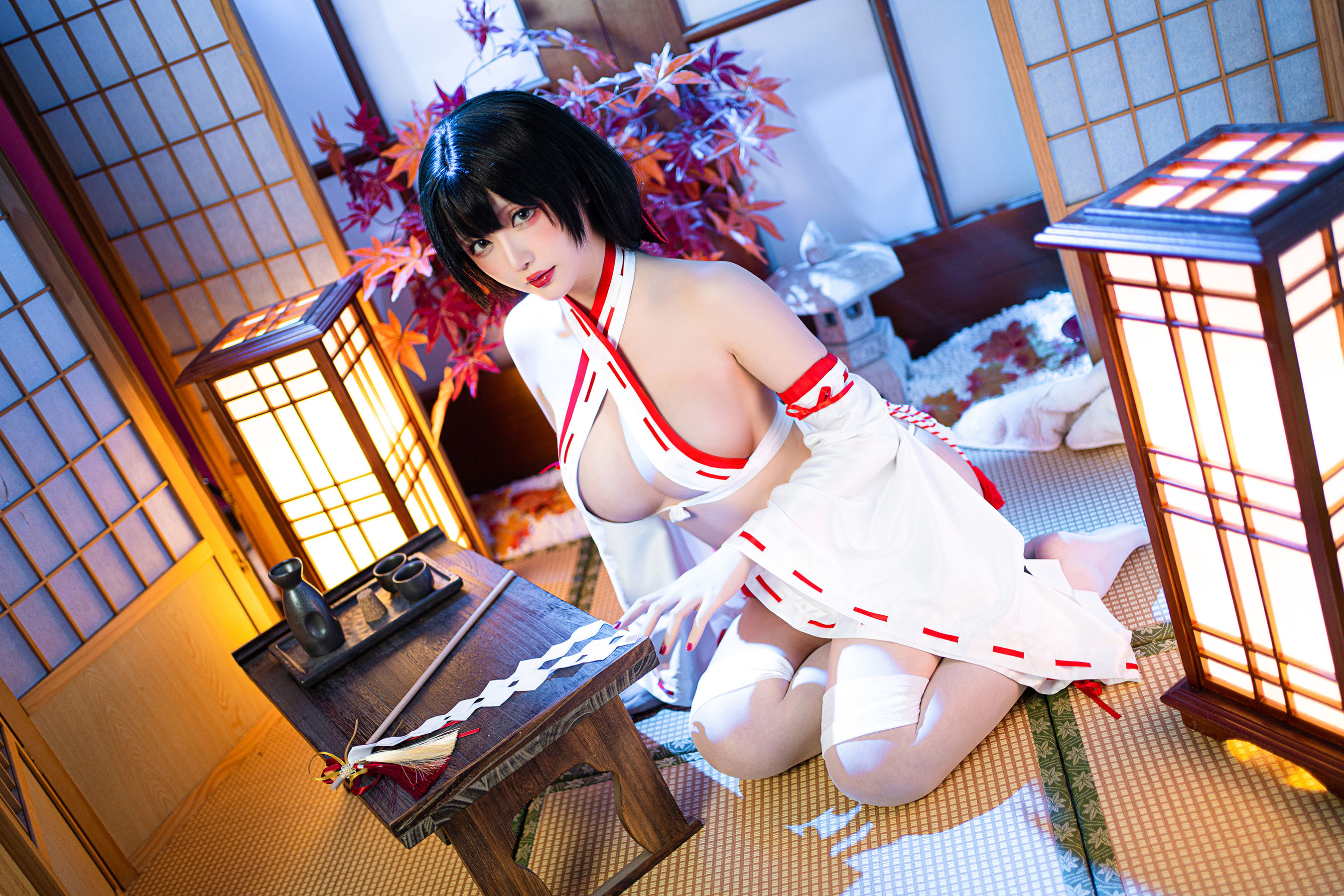 Coser小姐姐星之迟迟 – 新春巫女 [60P]-66COS