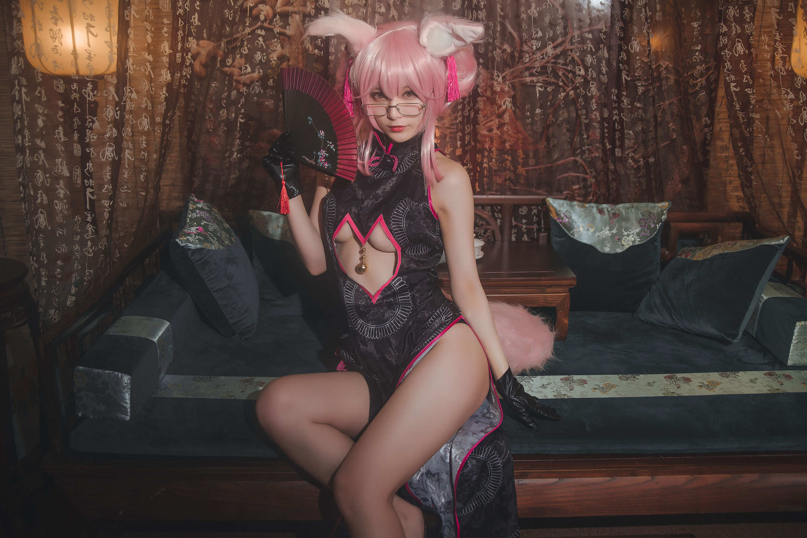[Cosplay写真] 动漫博主铁板烧鬼舞w – 玉藻前 [35P]-66COS