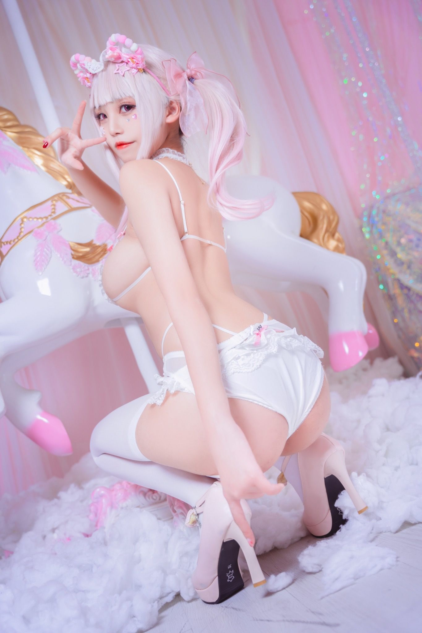 [Cosplay写真] 萌系小姐姐蜜汁猫裘 – 糖果假期 [30P]-66COS