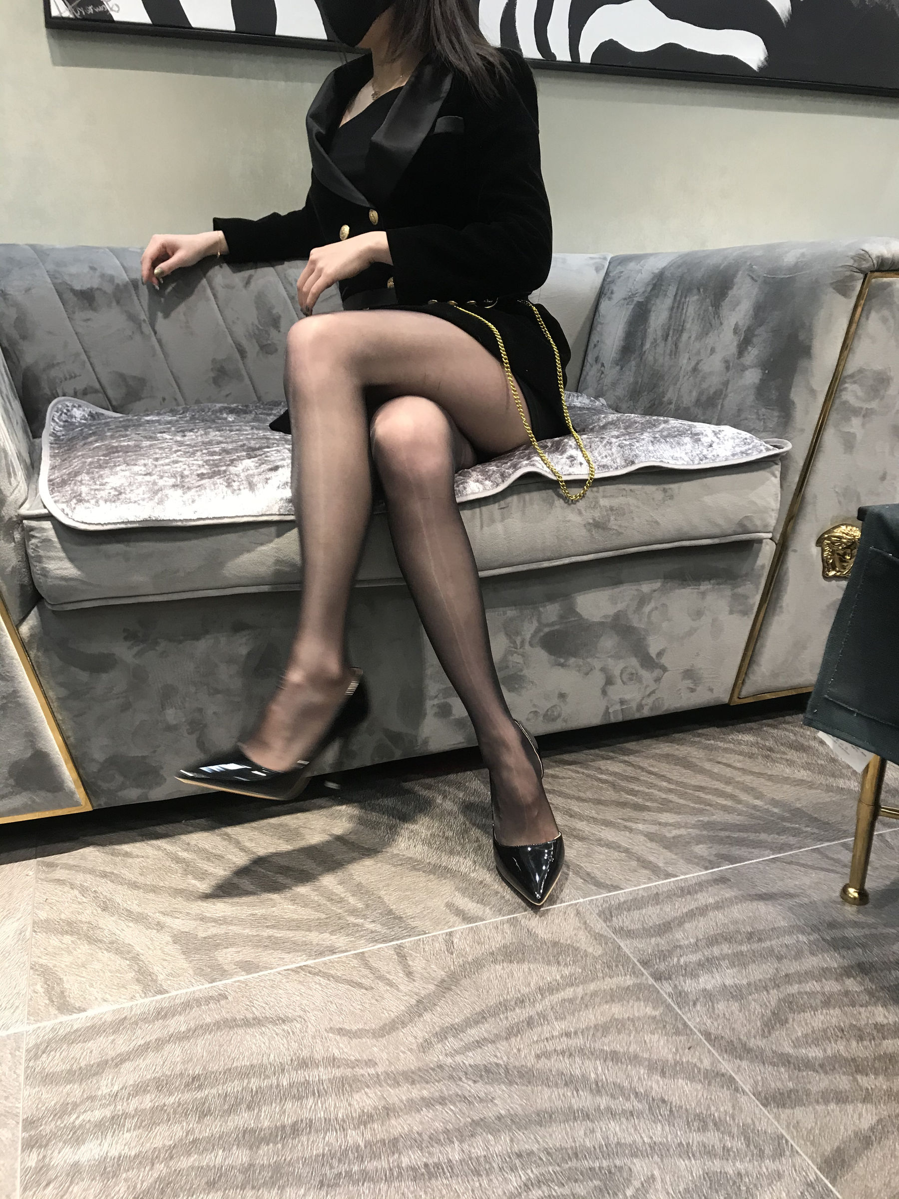 丝足博主麋鹿_Monroe 2020.03.15 会所黑丝 [18P] 插图4