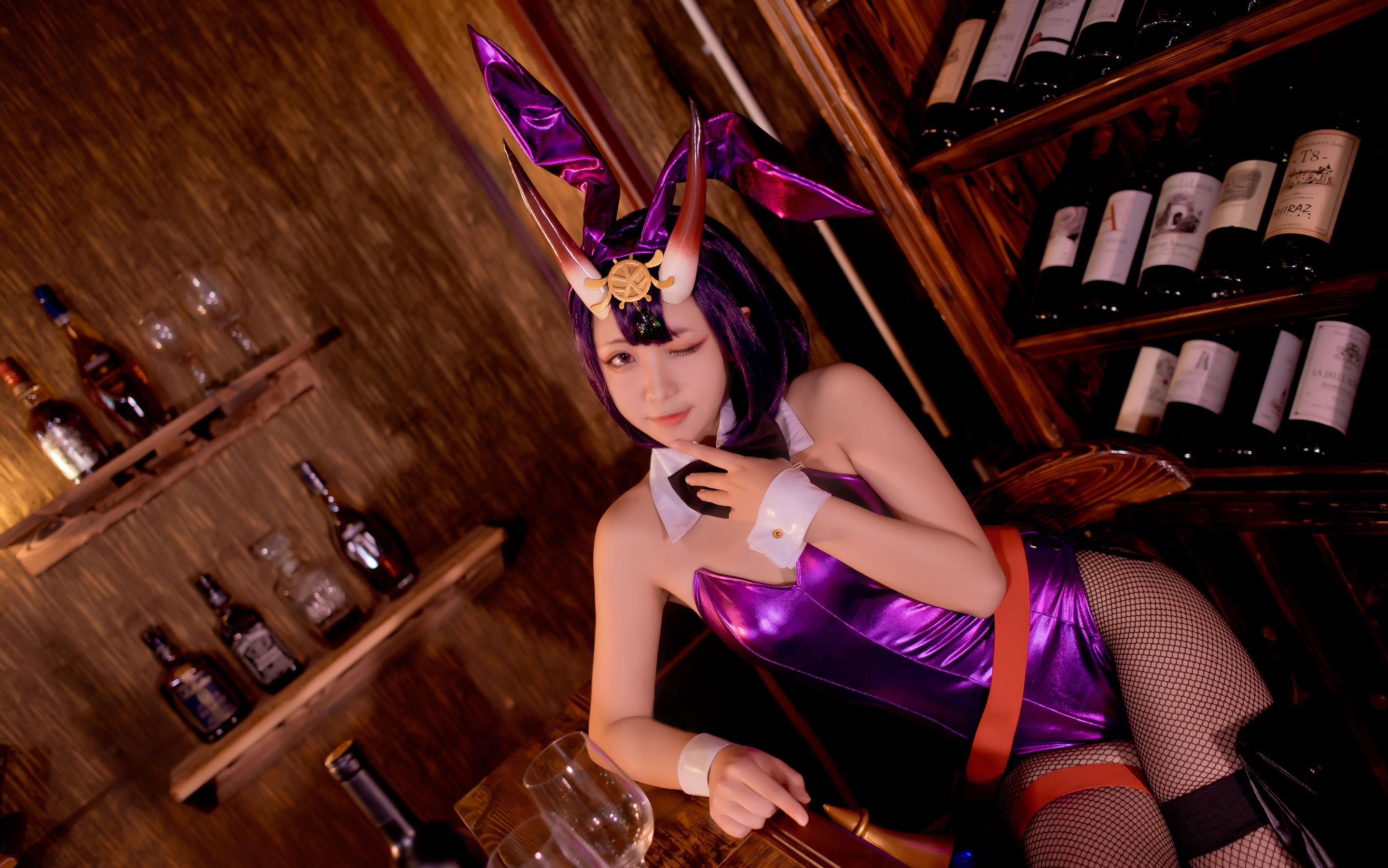 微博萌妹蓝小沂KiKi – 酒吞童子 [7P] 插图2