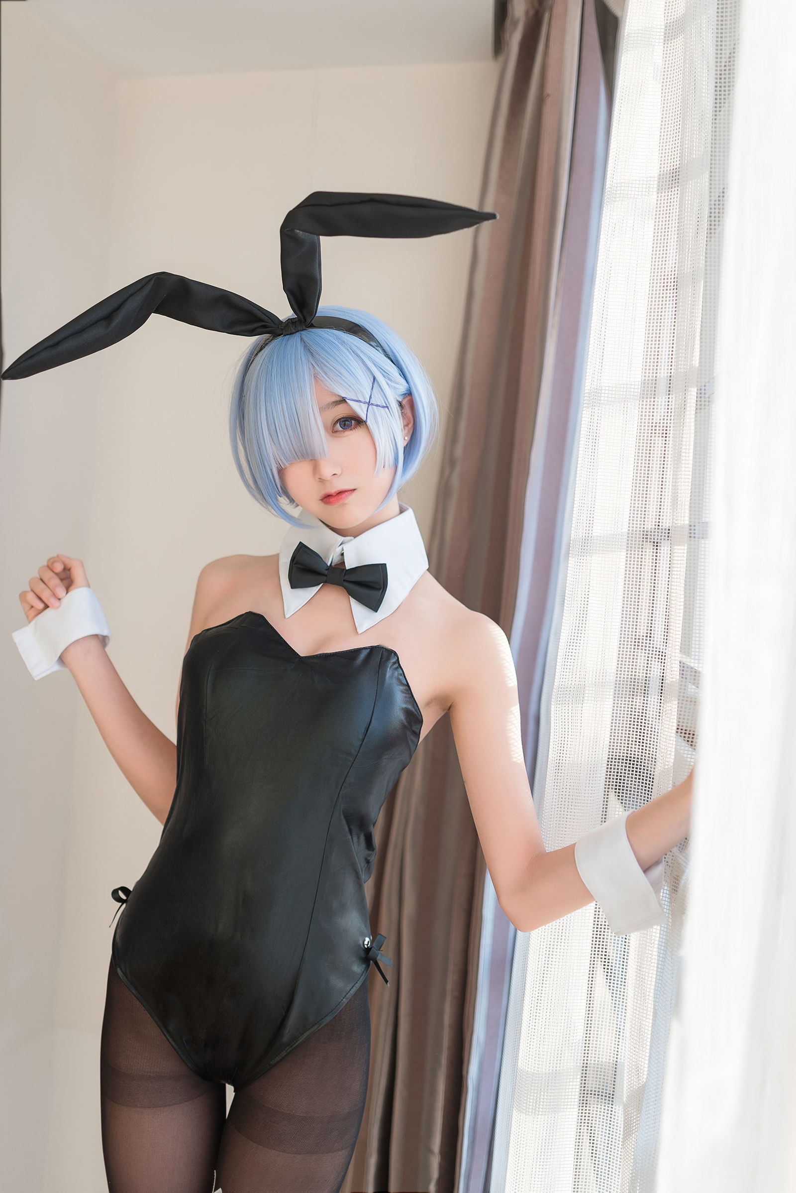 [萝莉COS] 木绵绵OwO – 蕾姆泳装+兔女郎 [30P]-66COS