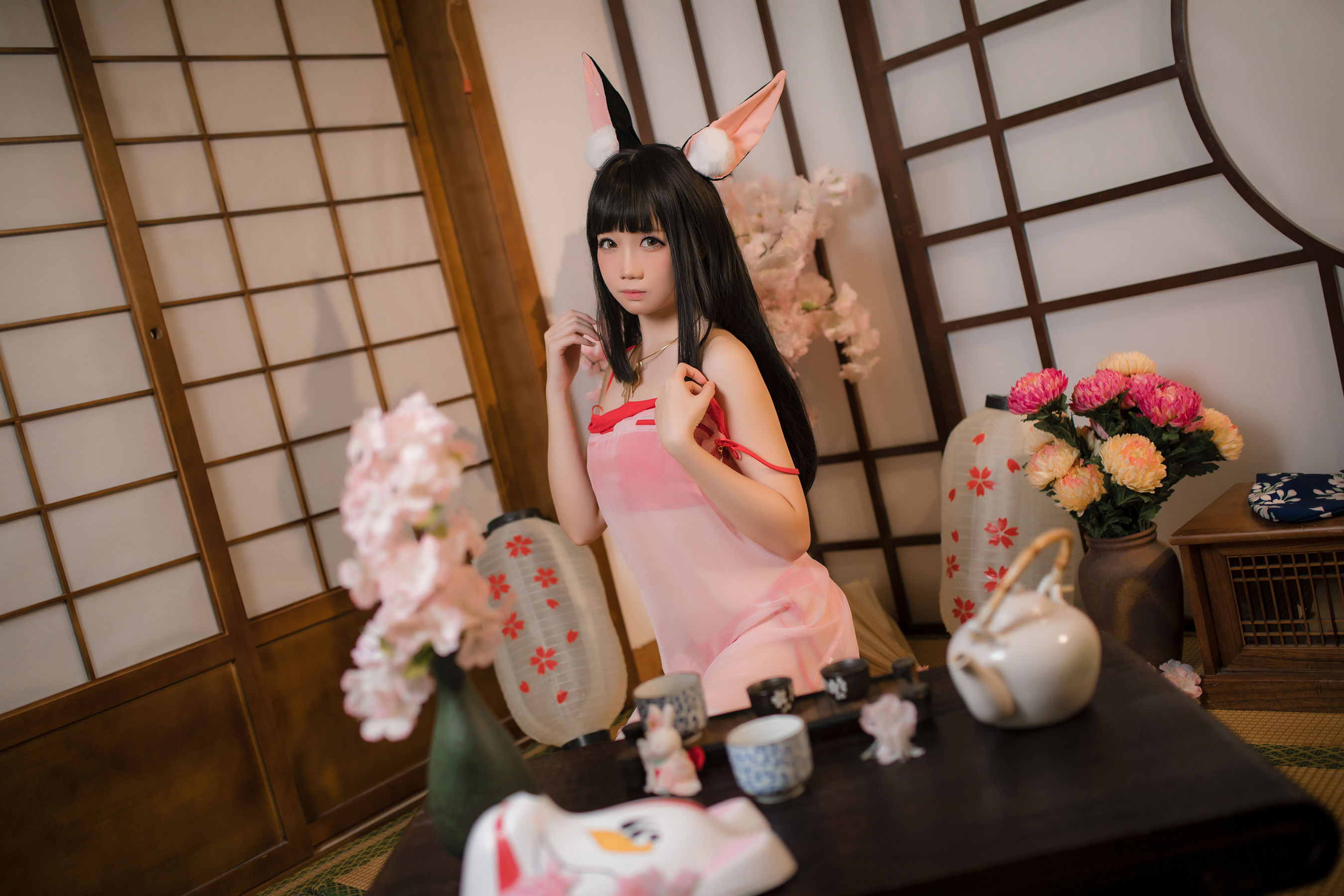 焖焖碳 – 碧蓝航线 長門睡衣 [27P]-66COS
