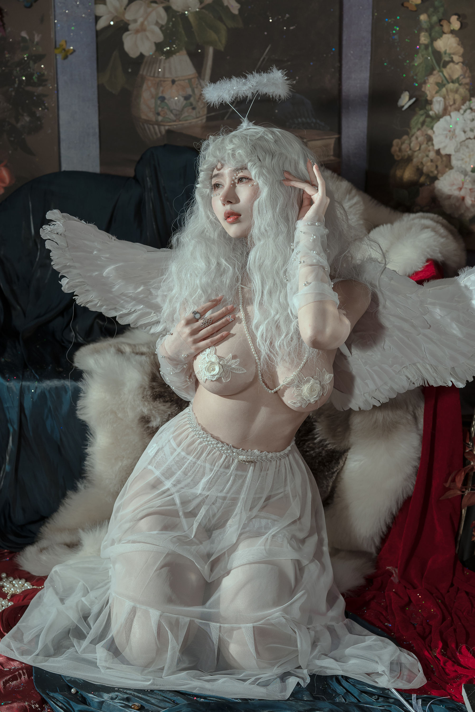 云溪溪 – 奶桃桃 N44天使 [50P]-66COS