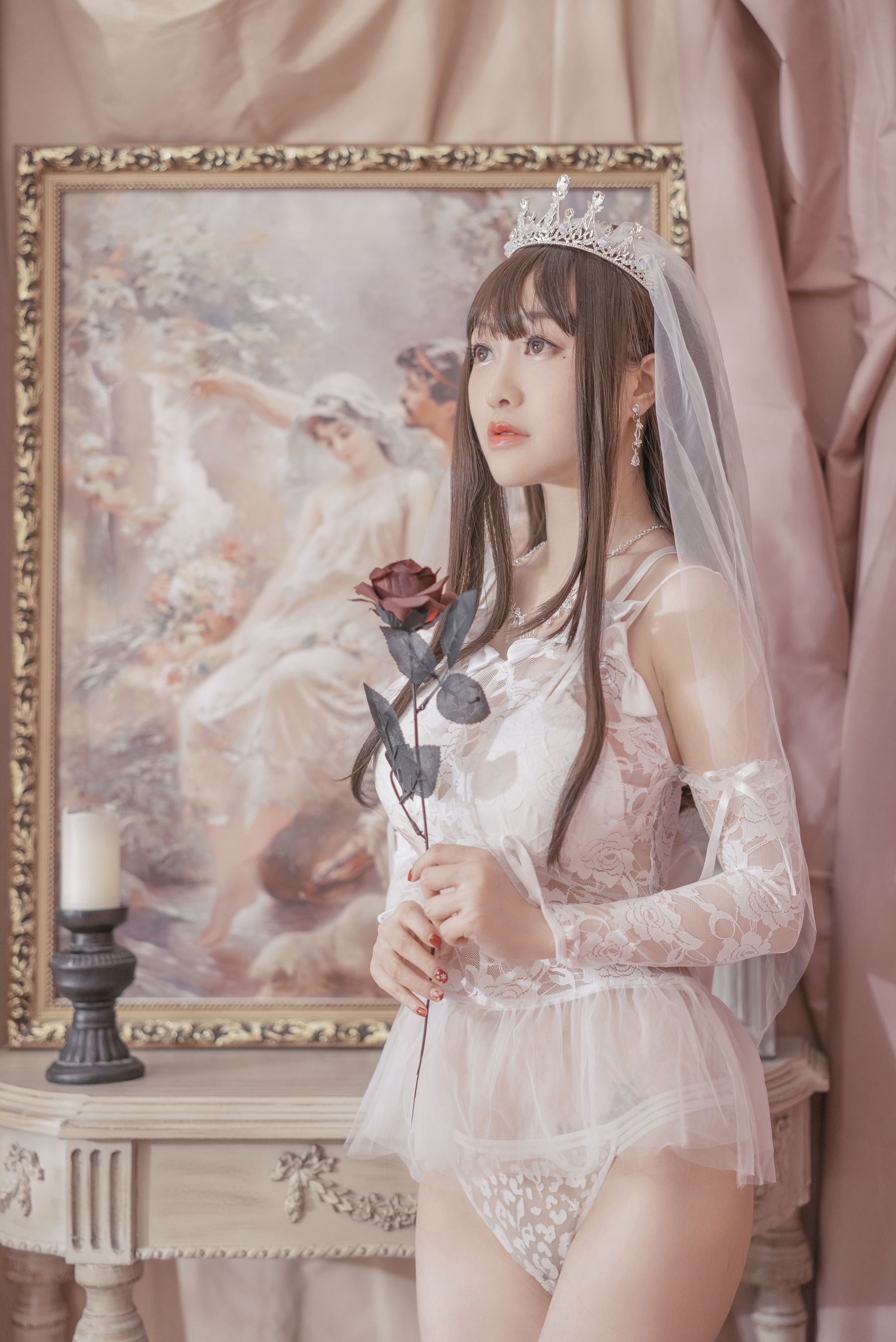 动漫博主脱尾巴Mizuki – 婚纱 [30P]-66COS